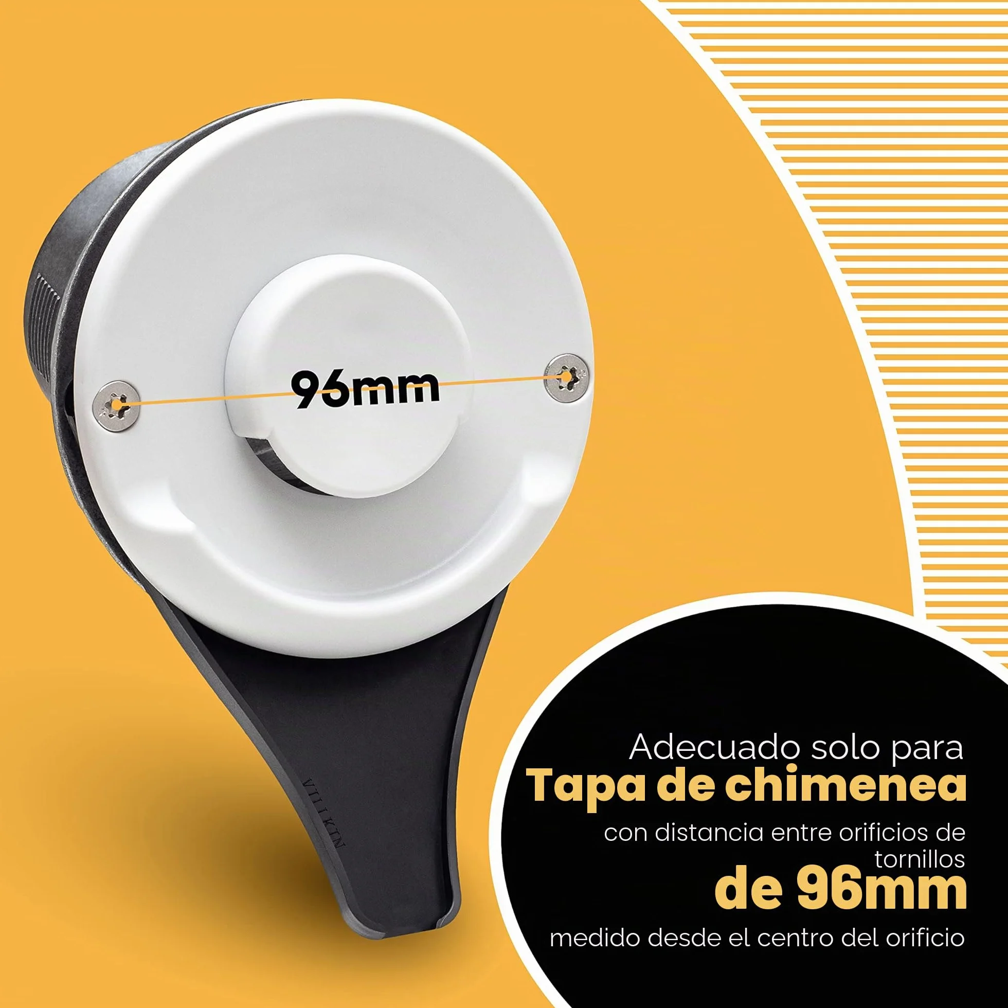 Villkin - Desagüe de condensación (2 unidades) para autocaravana compatible con calefacción Truma (distancia entre orificios de 96 mm) – Desagüe para cubierta de chimenea de caravana