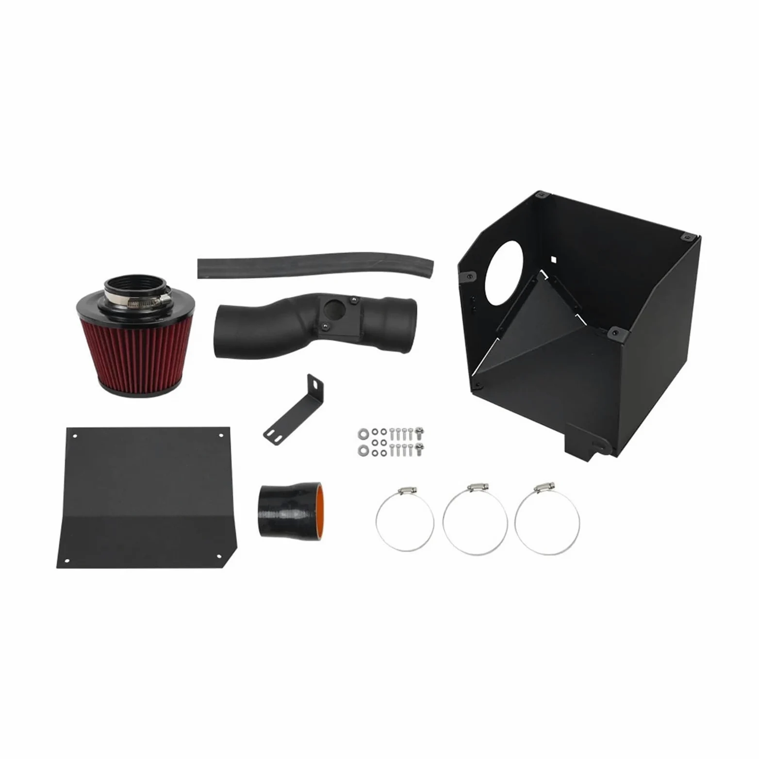 Kit de admisión frío Kit de sistema de admisión de aire frío con filtro de aire de alto flujo Compatible con Civic 1.5T, aumento y potencia Filtro de Aire