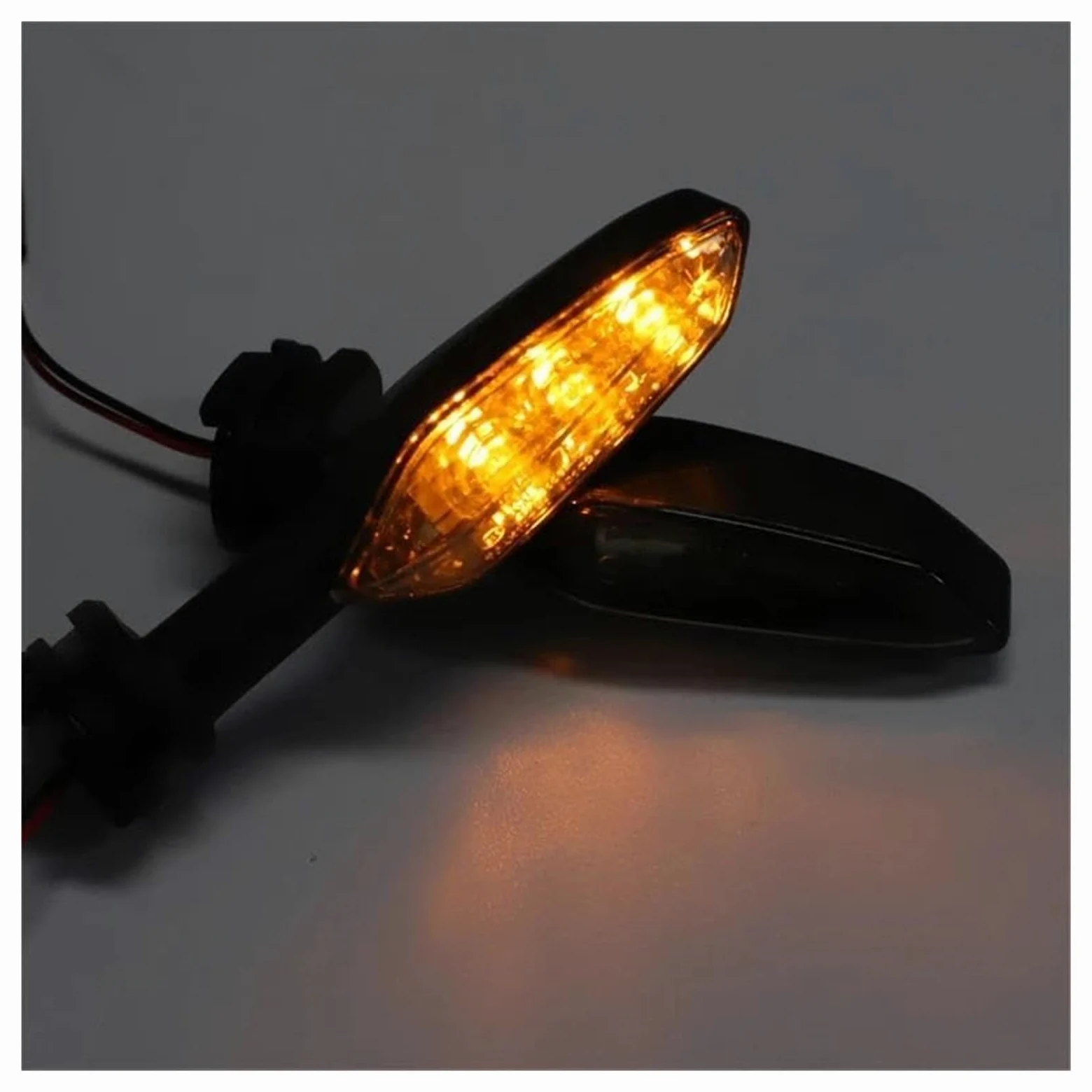 para Yamaha YZF R6 R1 R3 R7 R9 R15 MT07 MT09 para Tenere 700 para Tracer 900 FZ 16 1 Luz Indicadora De Señal Giro LED Funcionamiento Moto Intermitentes Indicadores | 4pcs Smoked