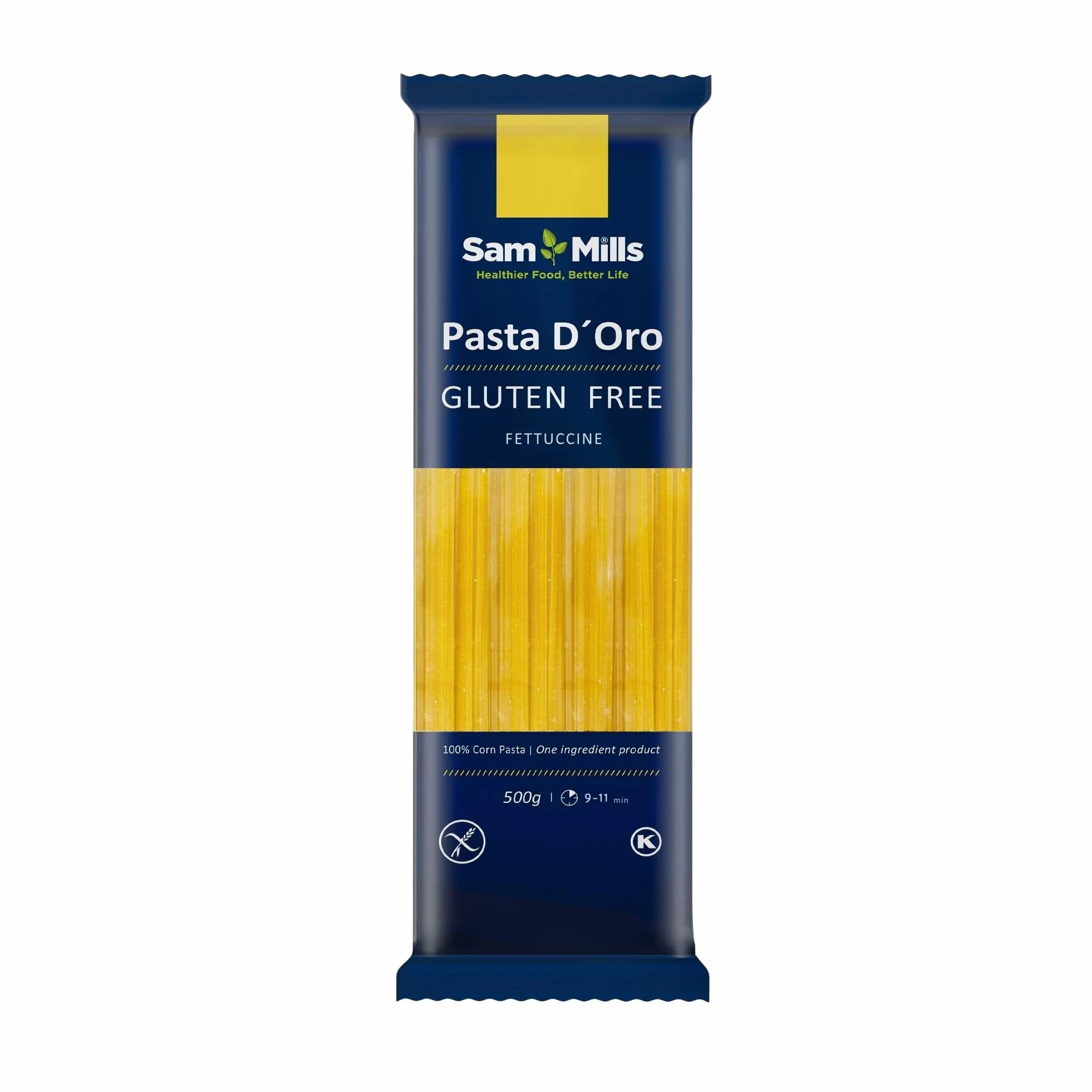 Fettuccine Sin Gluten Sam Mills 500 g Harina de Maíz Vegano