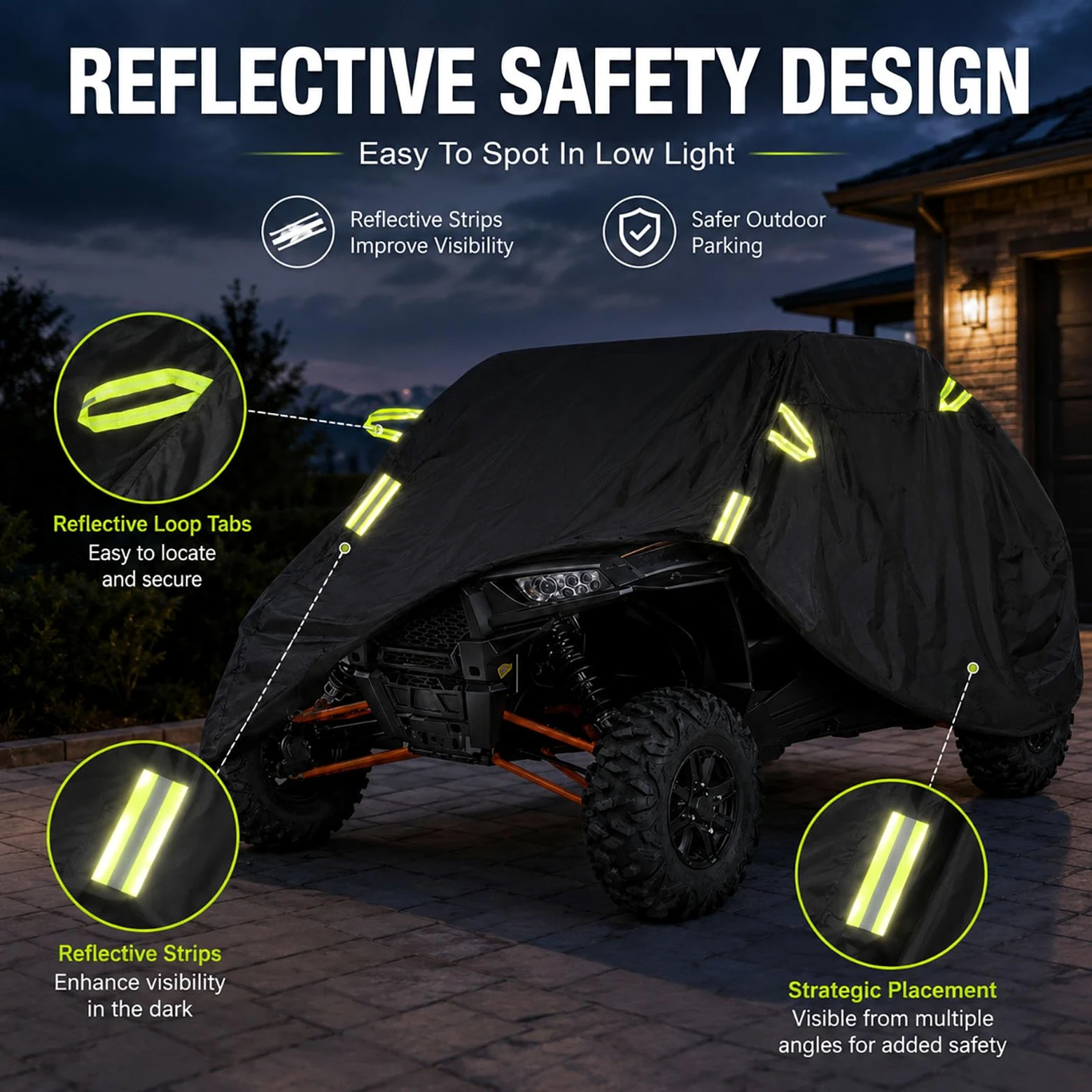 Funda UTV para Massimo Warrior 1000 MXU 2020-2024 | Impermeable Protección Exterior Para Todo Clima Vehículos Off Road