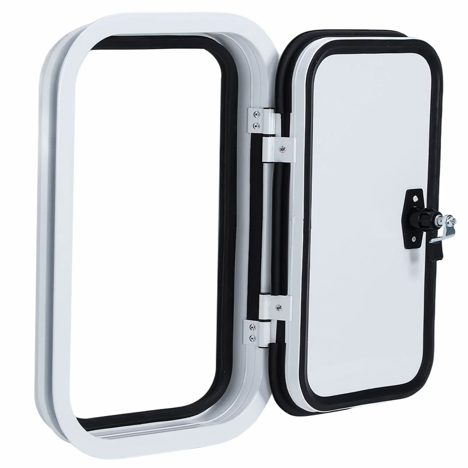 Puerta de Acceso para Vehículos Recreativos, Puerta de Alenamiento de Equipaje de Esquina Redondeada con Sellado H500 W400mm para Autocaravana