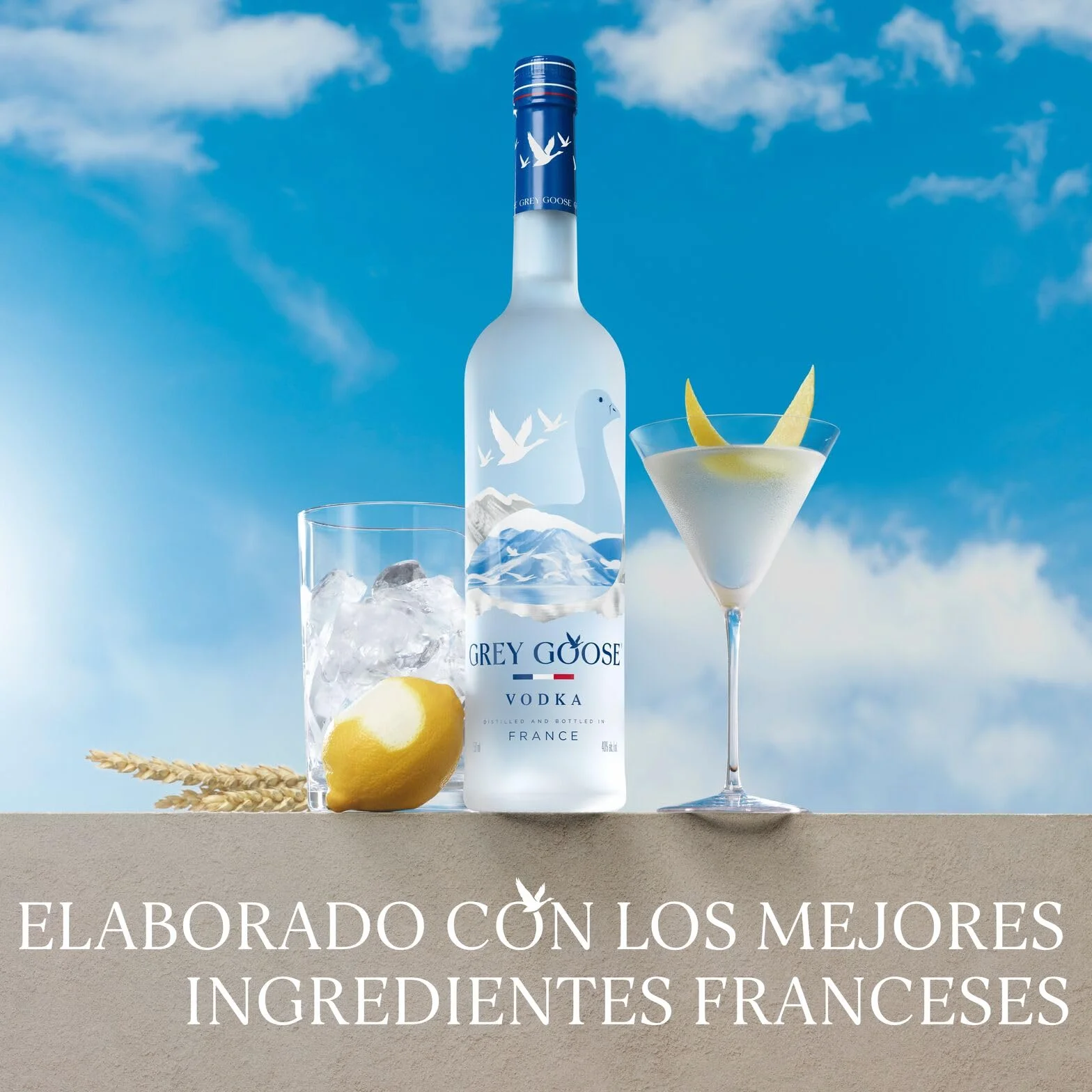 GREY GOOSE Vodka Prémium Francés 40% vol. 70 cl 700 ml