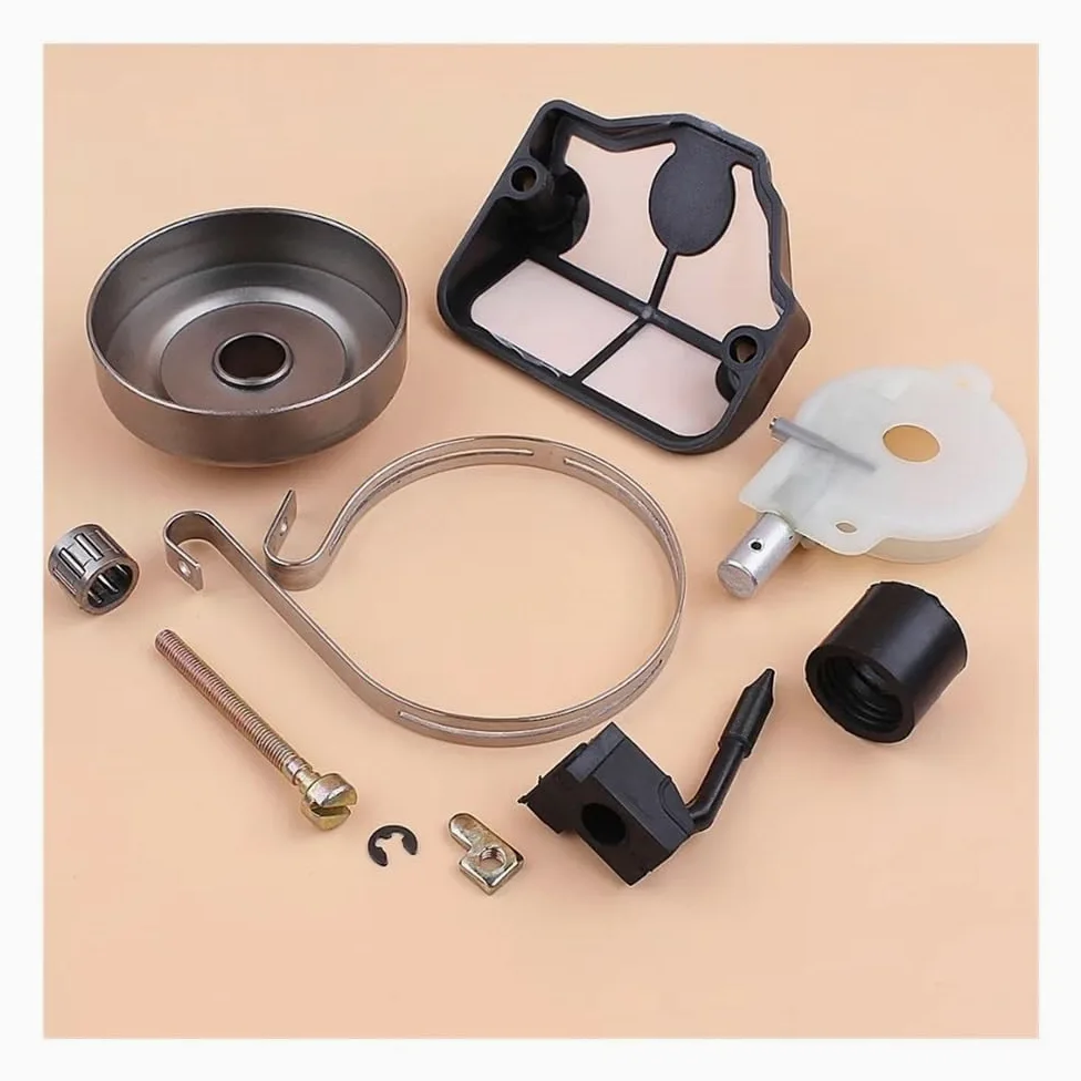 Kit de banda de freno tensor de cadena de bomba de aceite de tambor de embrague apto for motosierra H 142 141 137 136 36 41 530069342 530032117 545036801