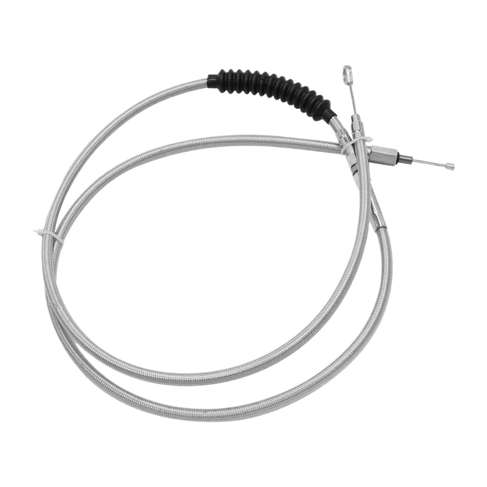 Cable de Embrague for Motocicleta, 140cm, 160cm, 180cm, Compatible con Harley | Touring Electra Street Road Glide Road King Sportster XL1200 Hierro 883(Silver 160cm)