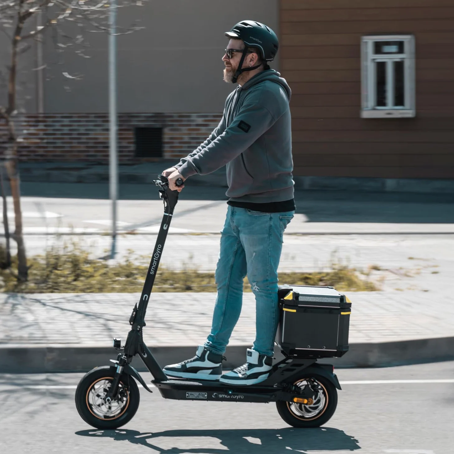 SMARTGYRO Baúl K2 Pro XL - Accesorio para los Patines Eléctricos K2 Pro XL, Maleta de Transporte, 45 litros, Interior Acolchado. Compatible con Motocicletas