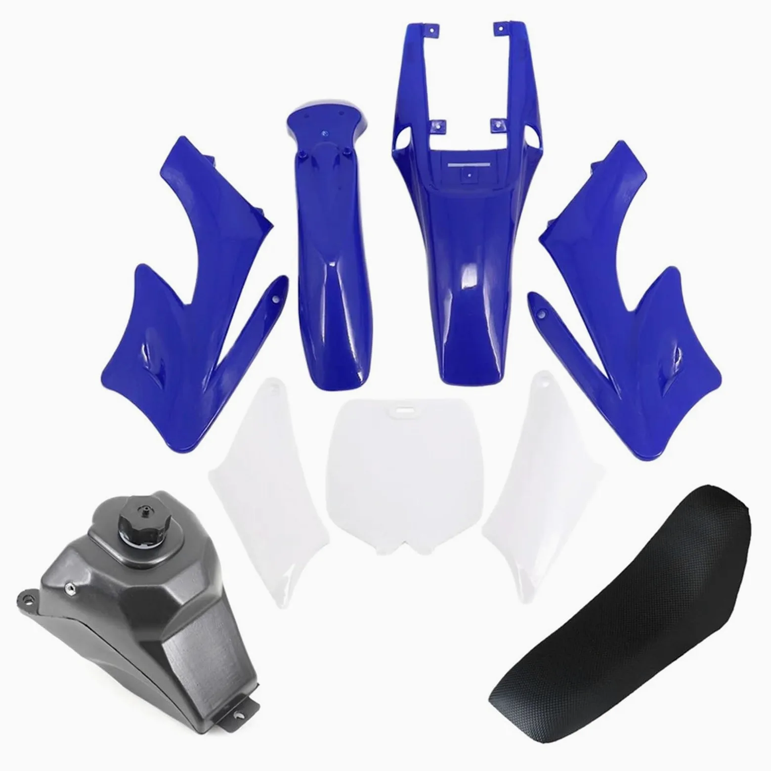 Deflector Aire Compatible con Motor Apollo 47 49cc, 2 Tiempos, Dirt Pocket Bike, Cubierta de plástico para Motocicleta, Kits carenado, Guardabarros, Asiento