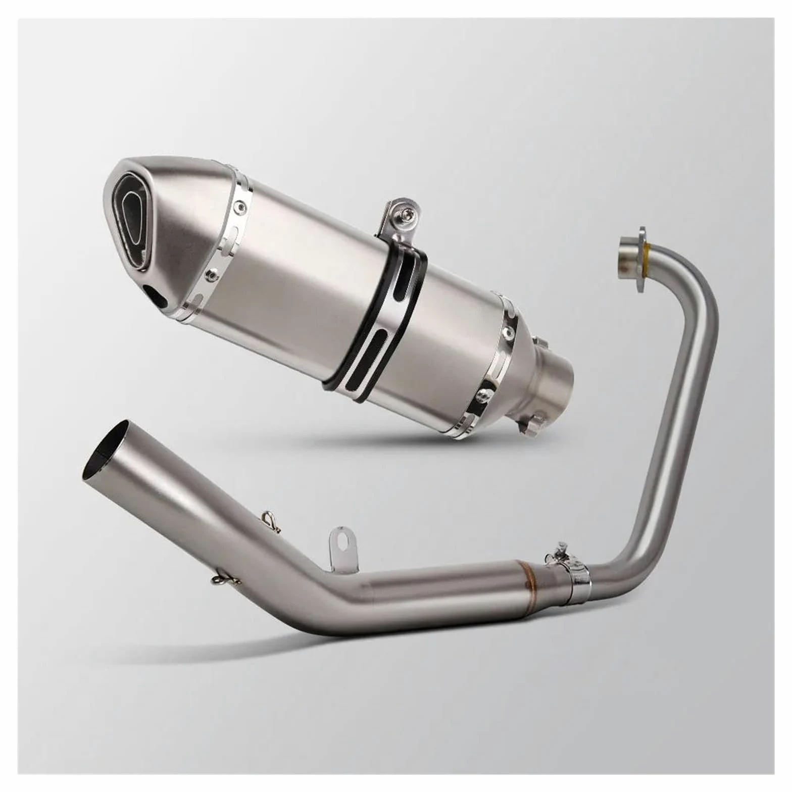 Silenciador de escape de motocicleta Silenciador De Escape Completo Para Motocicleta Para Zontes ZT125 U1 G1 Z1 Z2 2021-2025 Con DB Killer(C)