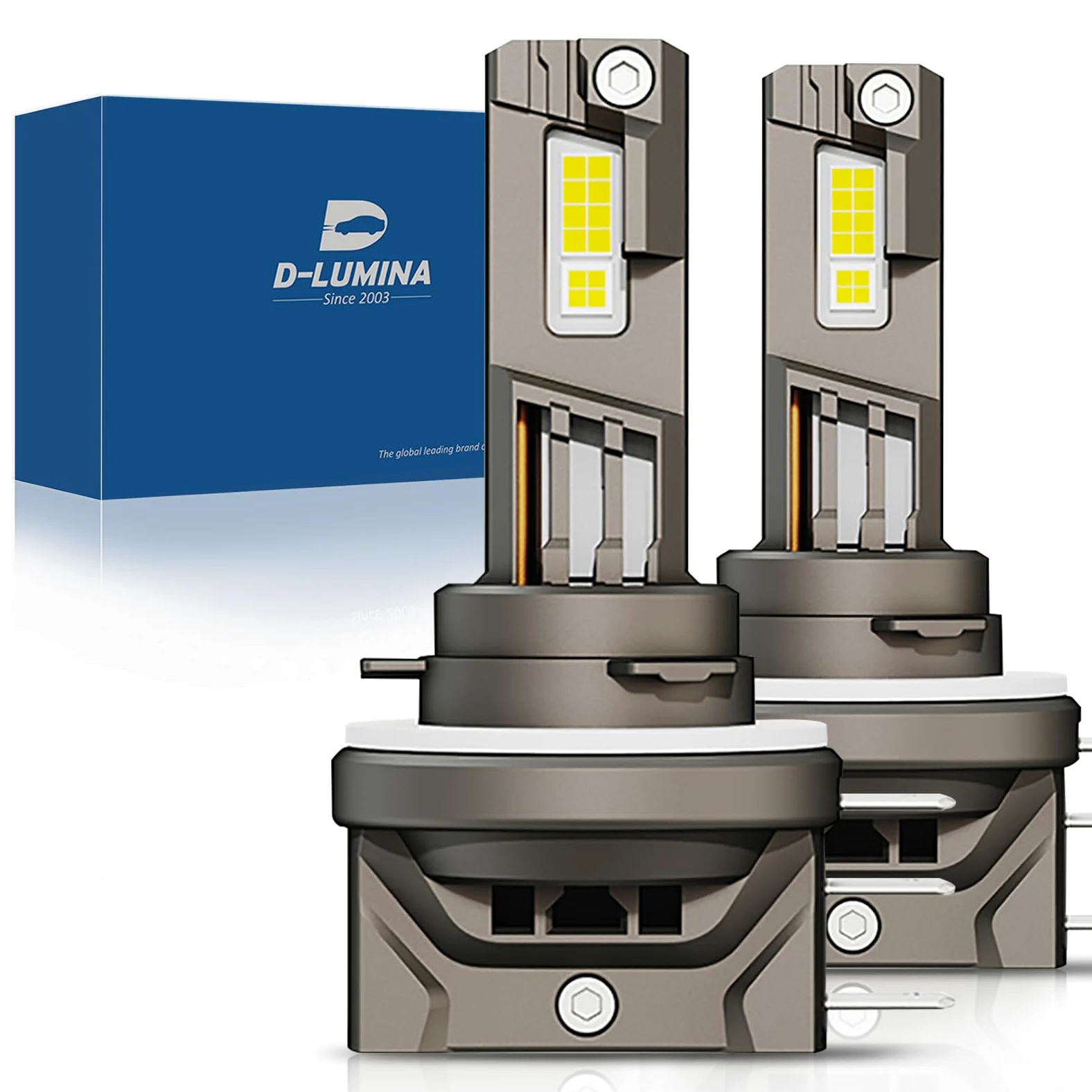 D-Lumina H15 Bombilla LED Canbus 110W 12000LM Kit de Conversión de Lámpara para Automóvil 6000K Chip CSP Seúl, 2 Piezas
