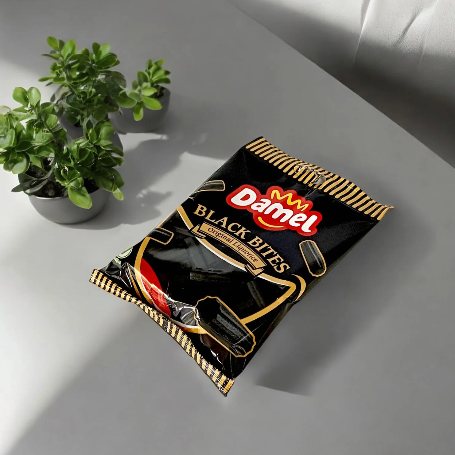 DAMEL Taco Regaliz Negro - Chuches Veganas de Regaliz - 14 bolsas x 135g