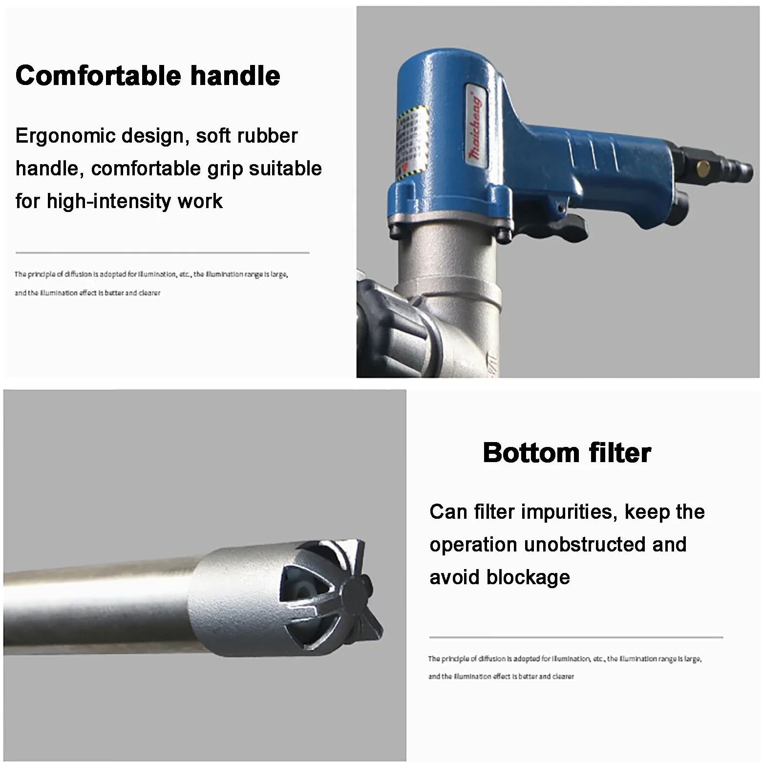 Bomba Neumática para Trasvase De Aceite, Bomba Manual Neumática De Acero Inoxidable para Bidones, Caudal: 60-80 L/min, Longitud del Tubo: 91 Cm/diámetro del Tubo: 42 Mm, para El Transporte