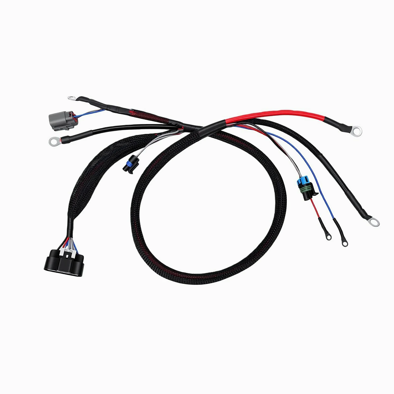 Keenso Arnés de Cables Apto para Equipos El Arnés de Cables Tejido de Alta Resistencia Se Conecta de Manera Eficiente para la Construcción 1 X Unidad