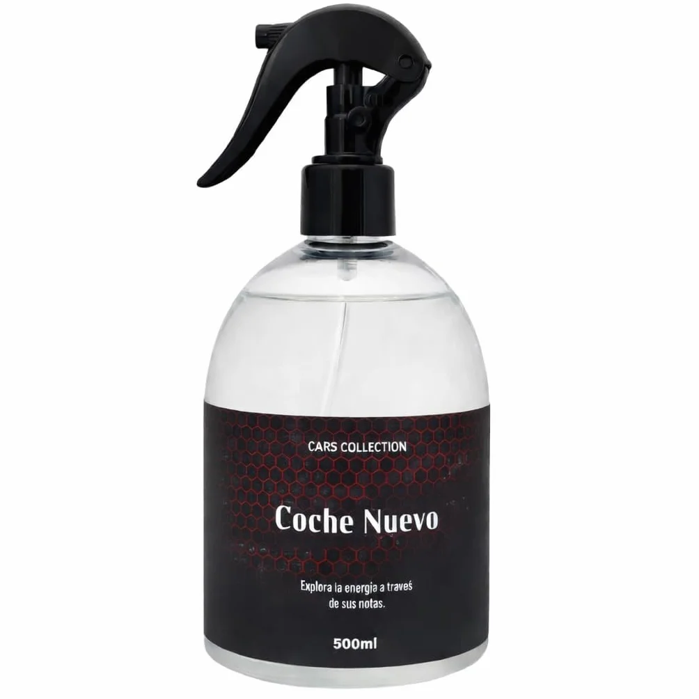 AutoFullCar - Ambientador Premium Línea CARS COLLECTION Para Coche, 500 ml. Fragancia De Lujo, Duración Prolongada - Ambientador Para Automoción, Hogar, Dormitorio, Oficina etc... (COCHE NUEVO)