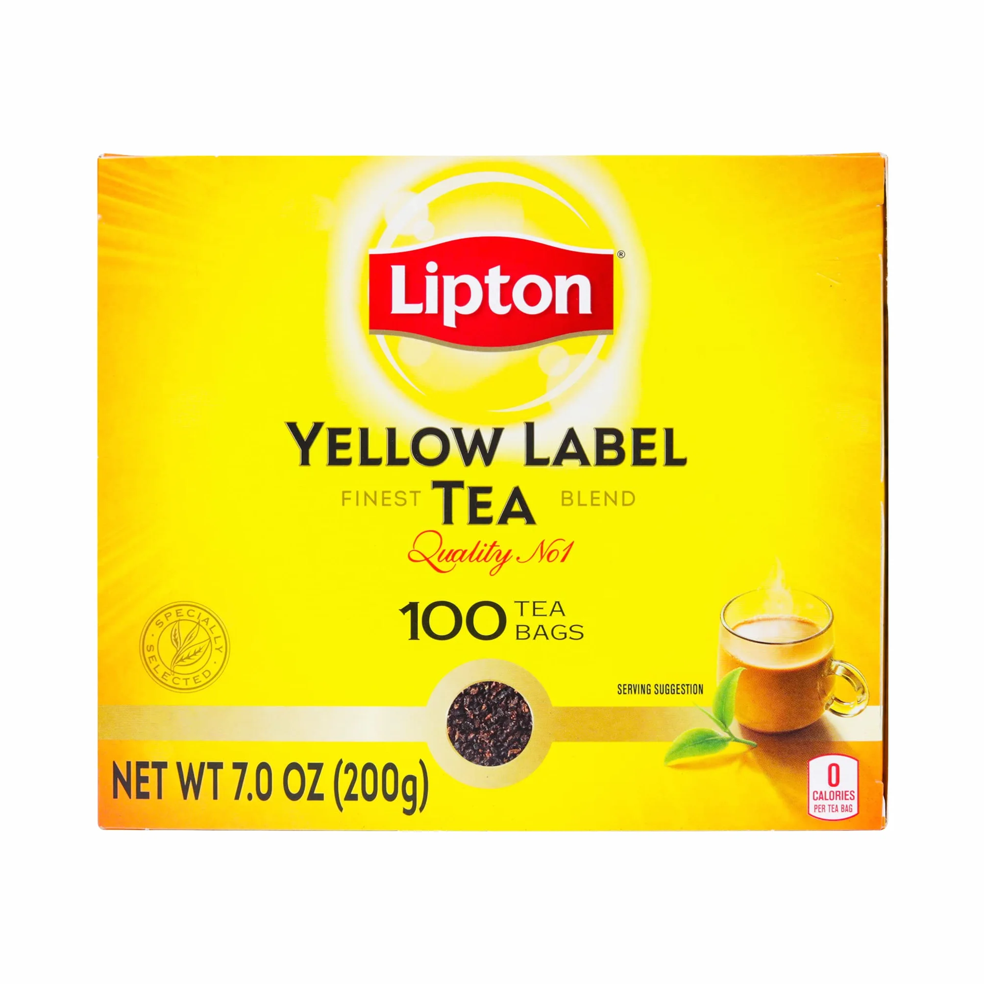 Lipton Té Negro Yellow Label, Caja 100 Sobres