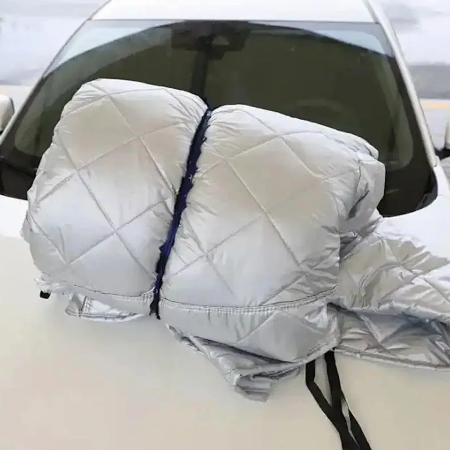 Funda Coche Exterior Granizo para Mercede-Benz C Class Cabrio 2014-2021,Cubre Coches Completa Impermeable Transpirable Anti-UV Protectora Invierno(Plateado)