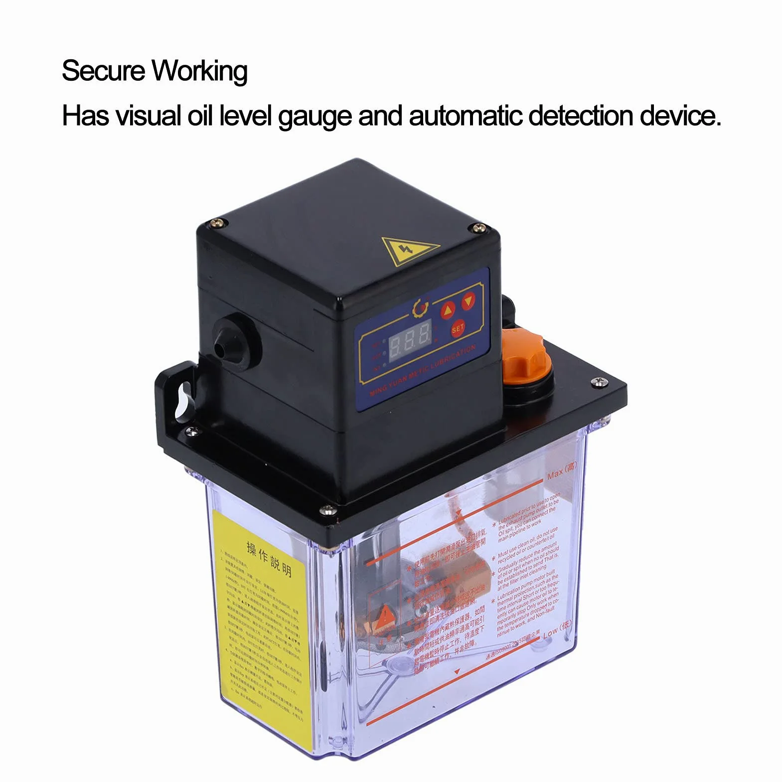 Bomba de Lubricación Bomba de Aceite Digital Automática de Lubricación Eficiente para Máquinas CNC 220V Aleación de Aluminio 2.0L