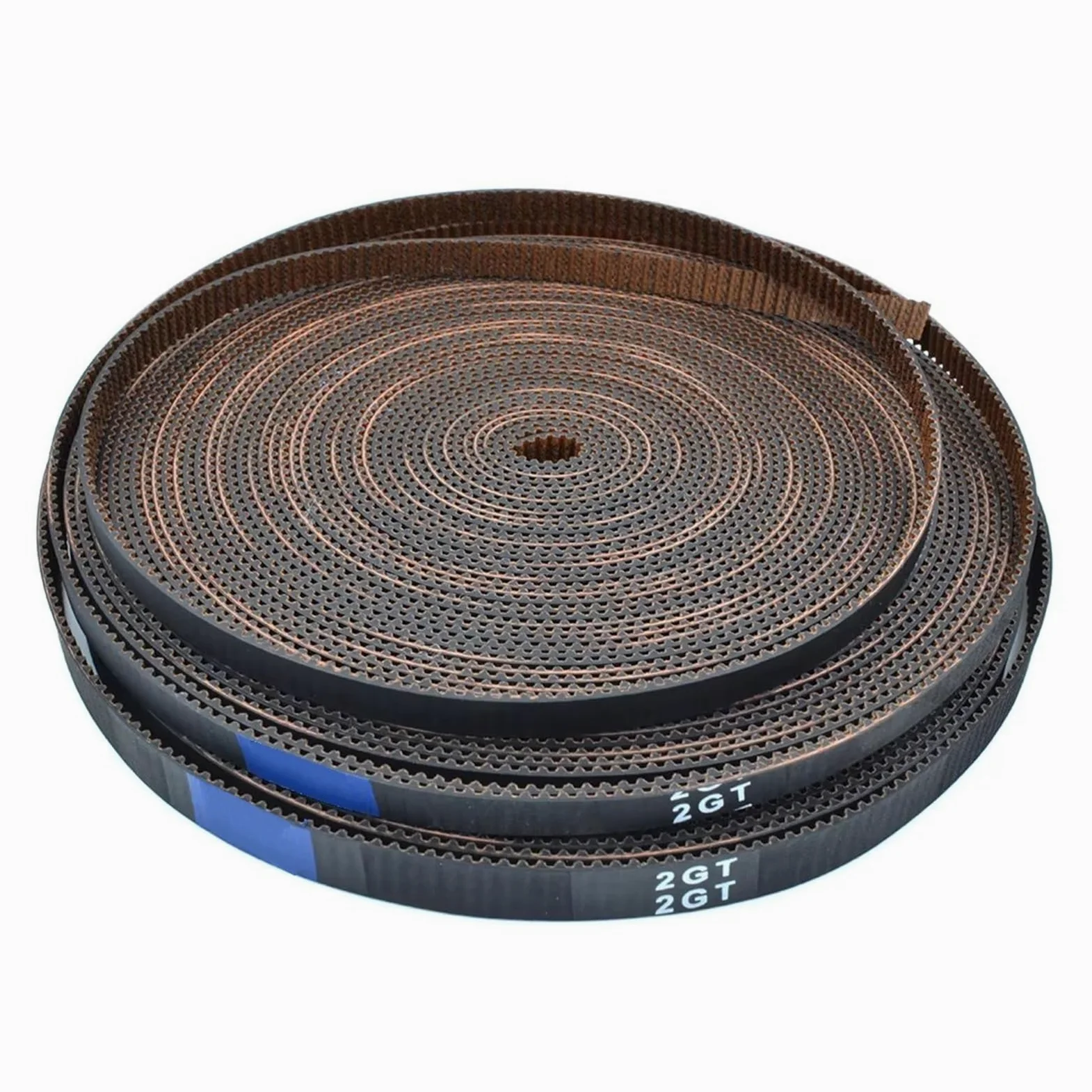 Trapezoidal Dentada Ancho 6 9 10 15Mm Caucho Bajo Polvo para Baja Vibración 2GT-6 2GT-9 2GT-10RF Impresora 3D 2MGT 2M 2GT GT2 RF Correa Distribución Síncrona Abierta Trapezoidal Correa | 50meters,10mm