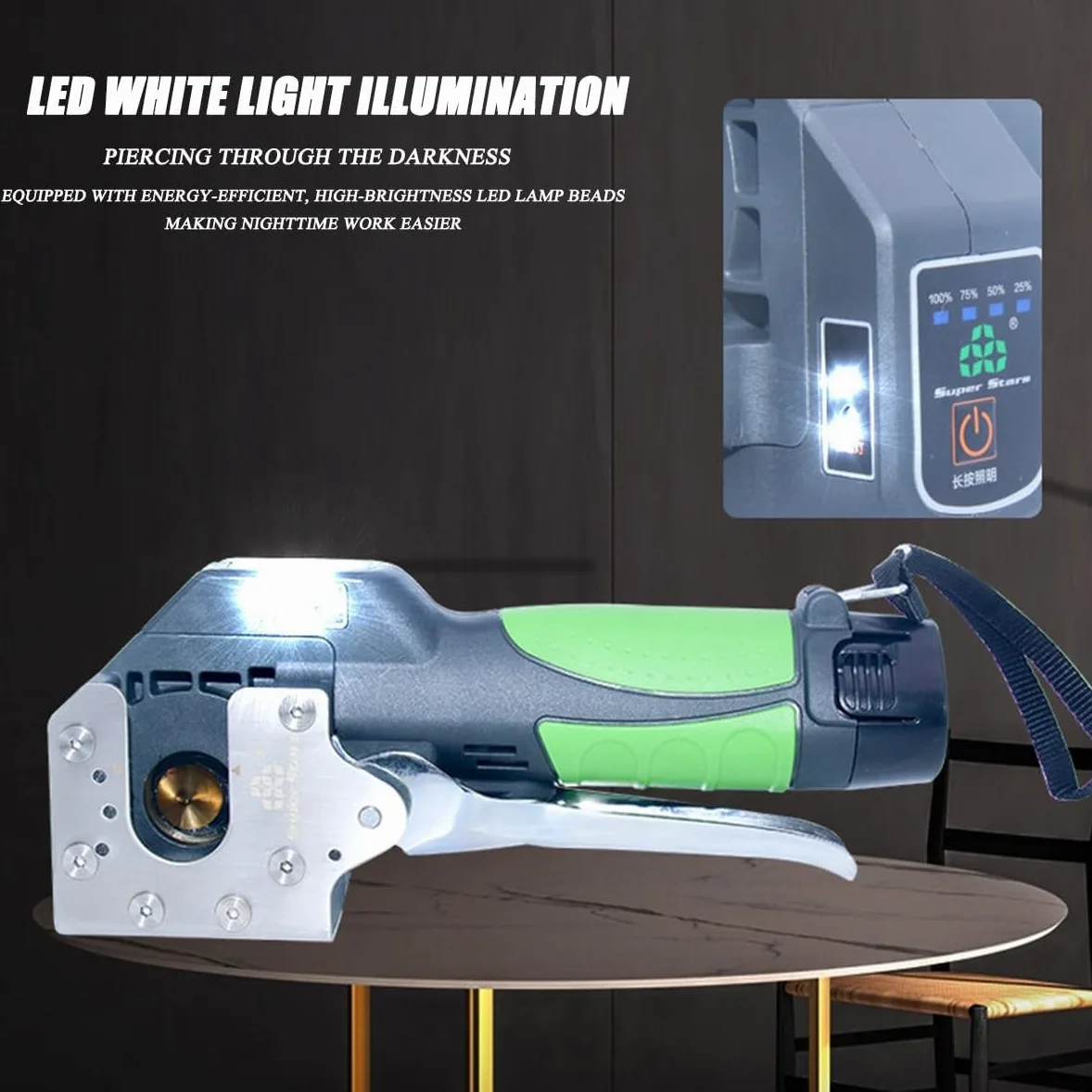 Juego de Herramientas de abocardado eléctrico Profesional con 8 Accesorios, Herramienta de abocardado de Tubos de Cobre, for Tubos de Freno y Aire Acondicionado
