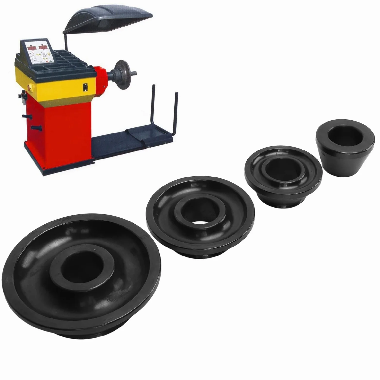 Juego de Conos Cónicos Equilibradores de Ruedas de 4 Uds., Herramienta de Reparación de Neumáticos de Diámetro de Eje de Acero Al Carbono de 36mm para Camión SUV para Eje de 36mm, para Camiones SUV
