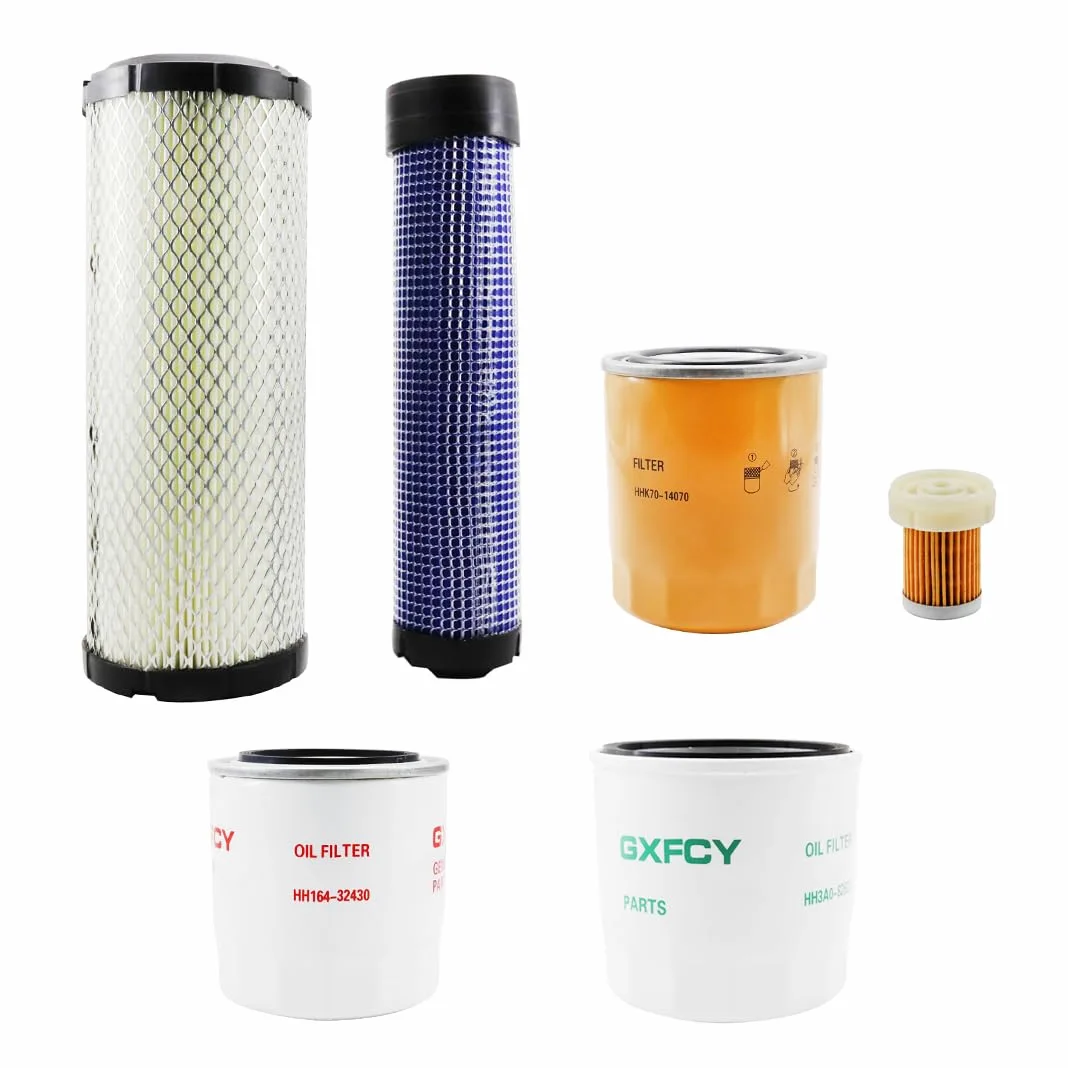 Kit de filtro TA040-93230 HHK70-14070 HH164-32430 6A320-59930 HH3A0-82623 compatible con Kubota L2501 L2800 L3200 L3400 L37000 SU L38 Tractor 00 HST