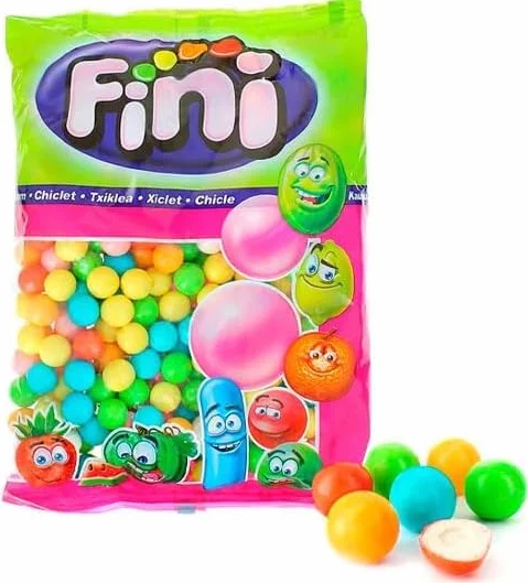 BOLAS CHICLE Chicles en bolos Surtido sabores Reposición 1 kg 16 mm