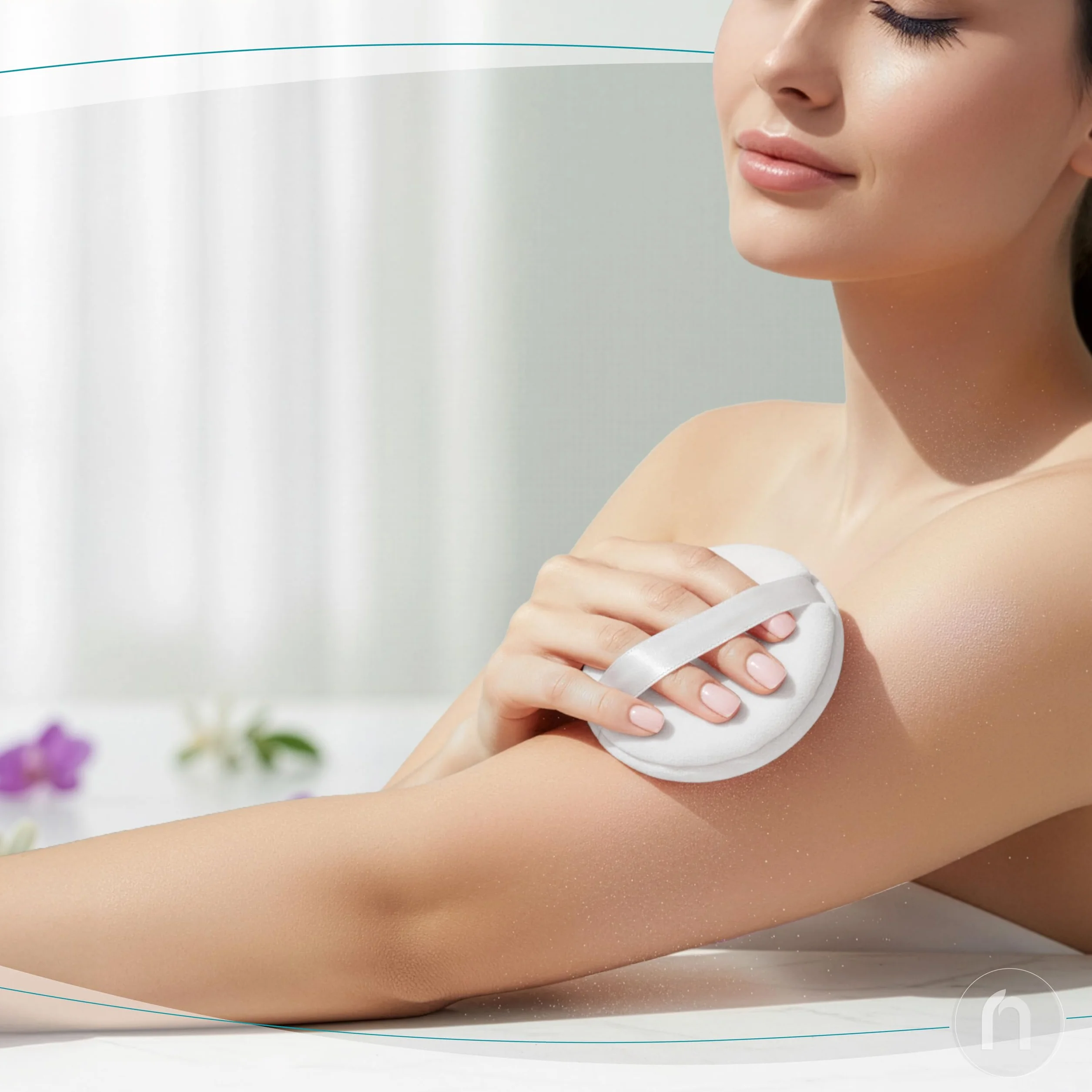 R-NEU Polvo Corporal para Mujer 10 onzas, Libre de Talco, Perfumado de Pétalos de Rosa, Extra Grande