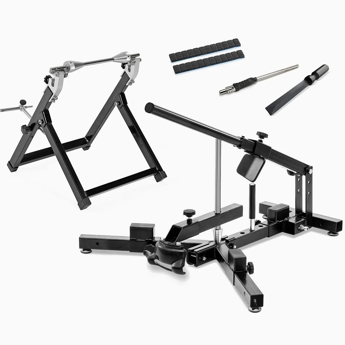 Set Destalonadora de neumaticos Moto + equilibradora + Accesorios equilibrado