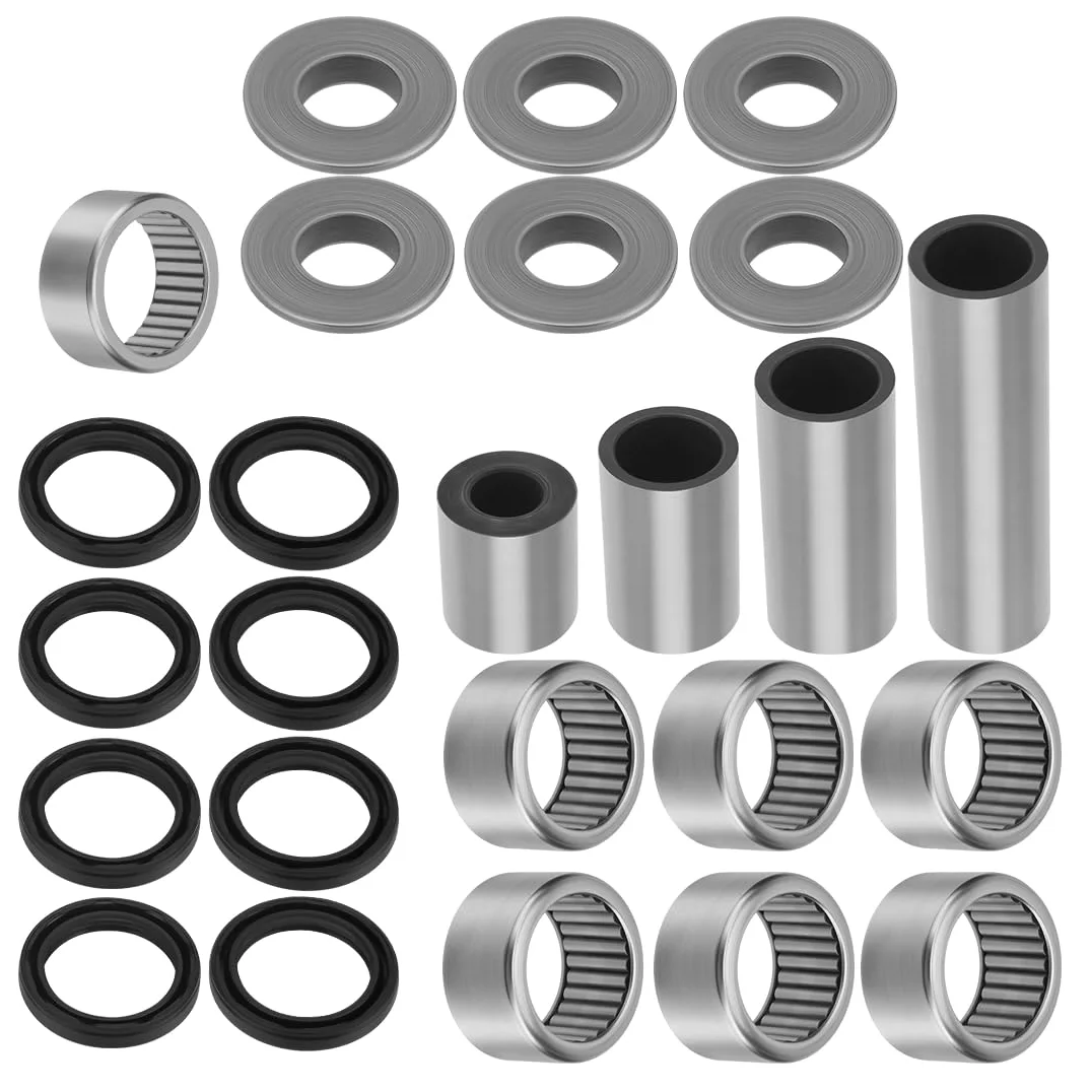 Kit de rodamientos y retenes del sistema de bieletas del basculante apto para Kawa-saki Arctic Cat ATV KFX400 DVX 400 2003-2008 92046-S018 3406-096