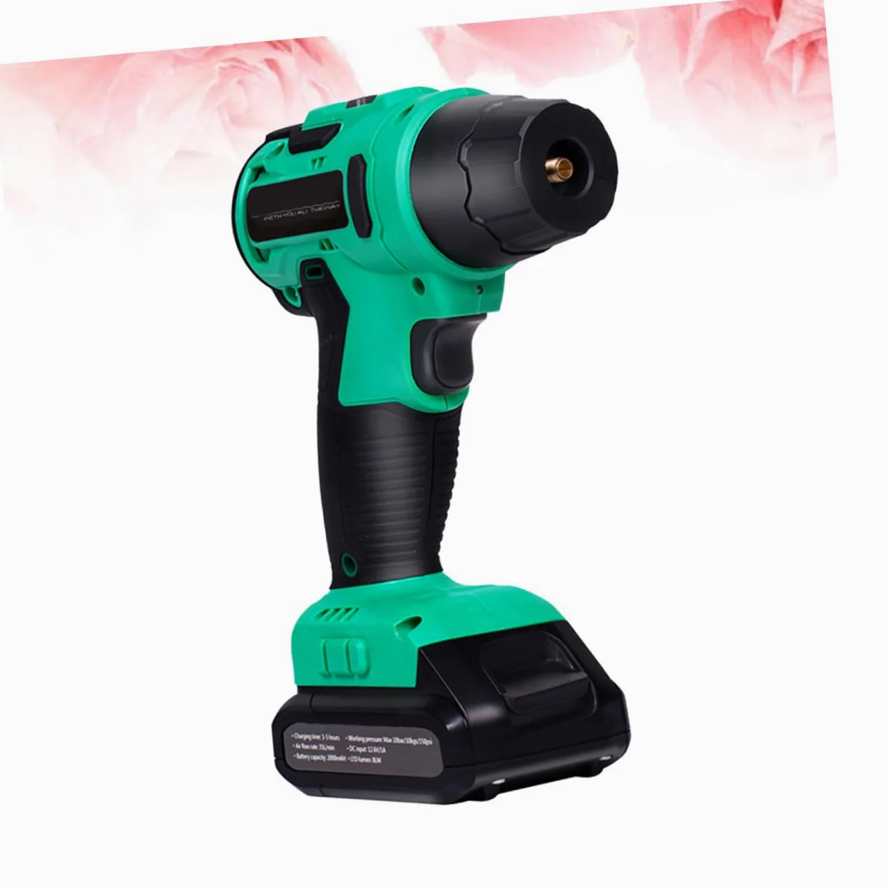 Cabilock Inflador Portátil para Coche Inalámbrico Pantalla Digital Verde | Cuerpo Abs, Agarre Cómodo y Diseño Ergonómico, bajo Consumo Medición Inteligente