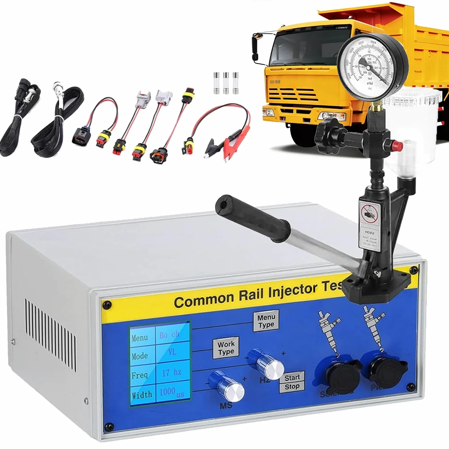 Comprobador de inyectores de Carril común CR-C, Inyector Diesel Common Rail S60H, Herramienta de Reparación de Inyector de Combustible