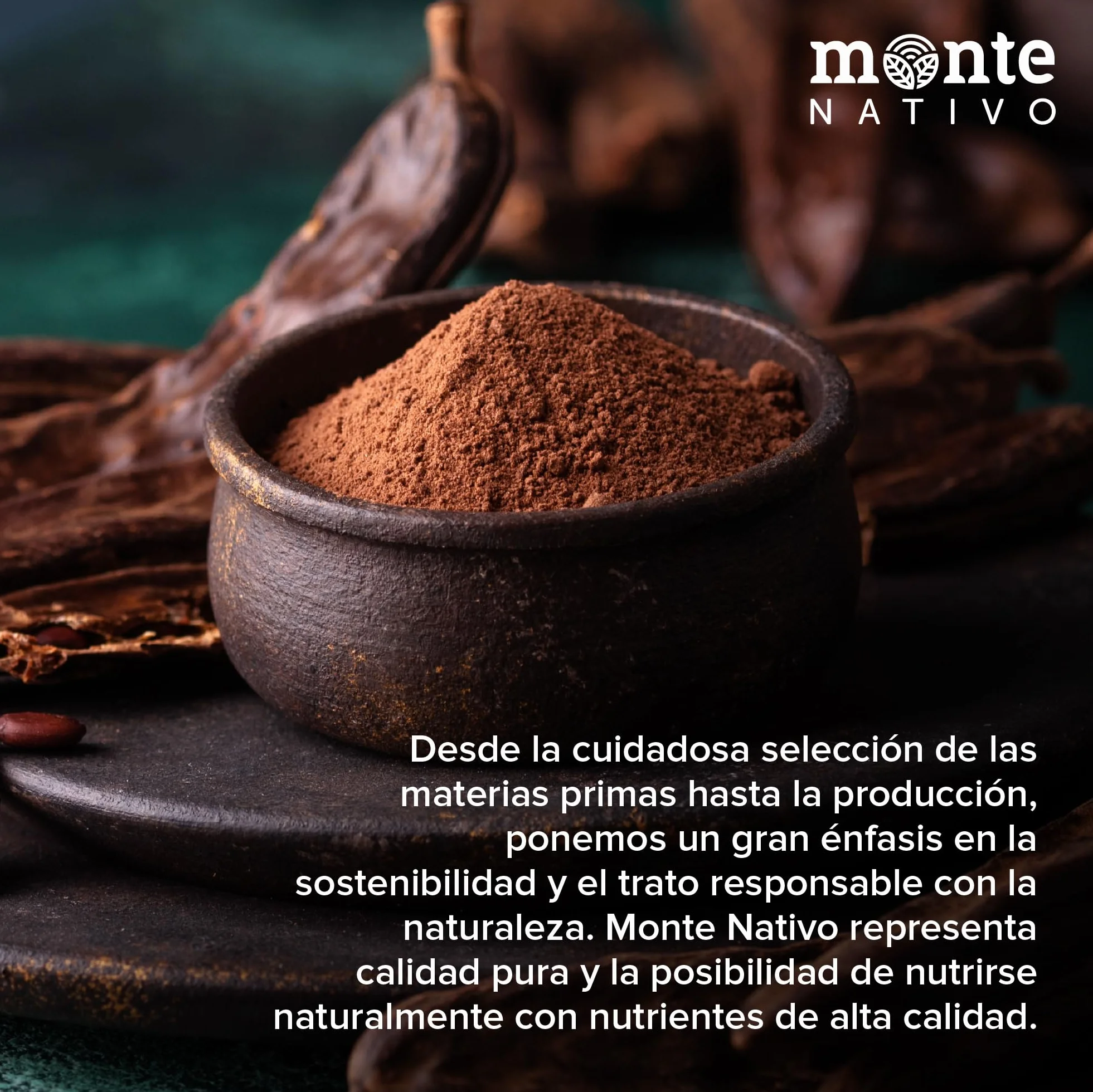 Algarroba molida Monte Nativo (500 g) - Polvo de algarroba
