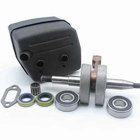 Kit de junta de silenciador de escape con cigüeñal para HUSQVARNA 61 268 272 XP K motosierra piezas del motor