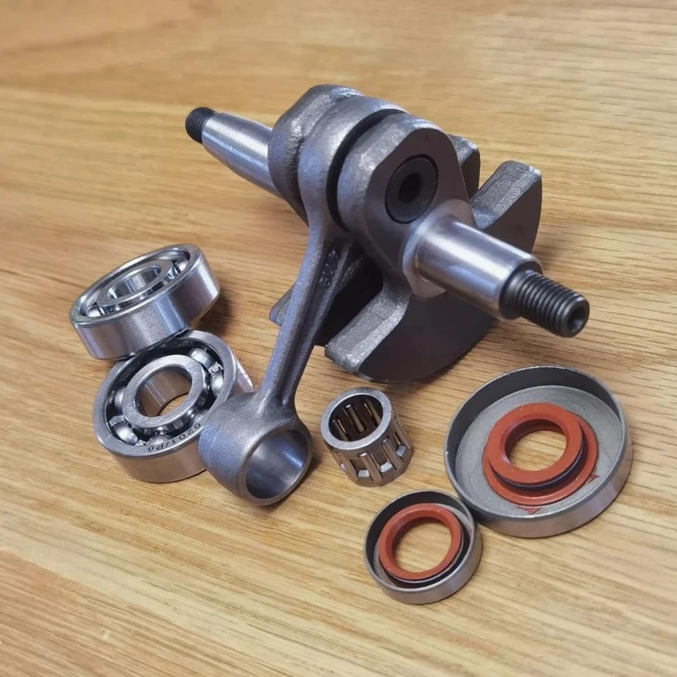 Cigüeñal FS220 con cojinete y retenes de Aceite, Compatible desbrozadoras FS180, FS280(Crankshaft Set)