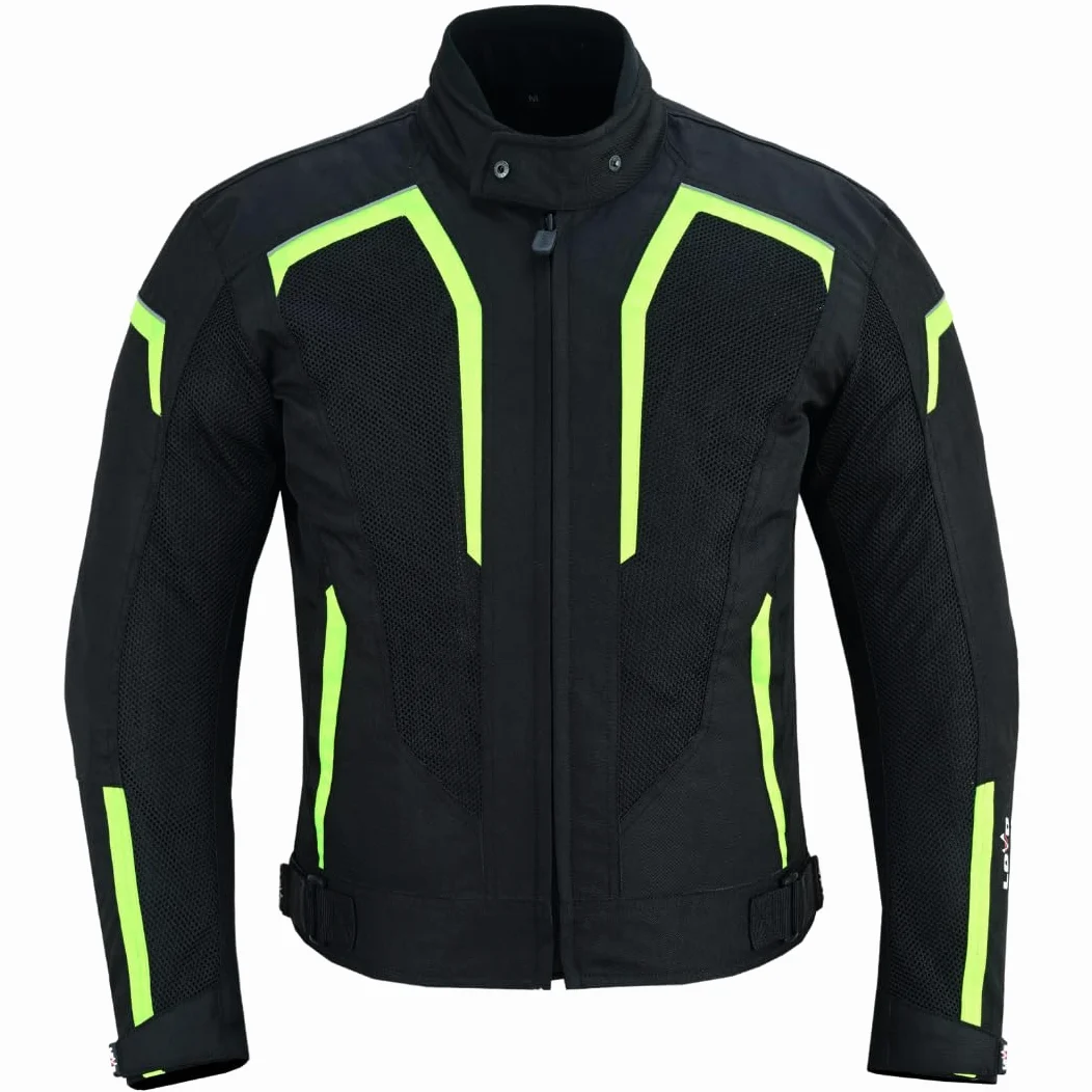 LOVO - Chaqueta de Verano para Moto Perforada y Ligera - Chaqueta Moto Verano Unisex sin Forro - Chaqueta Verano Moto Hombre y Mujer - Alta Ventilación y Comodidad en Ruta - Alta Protección