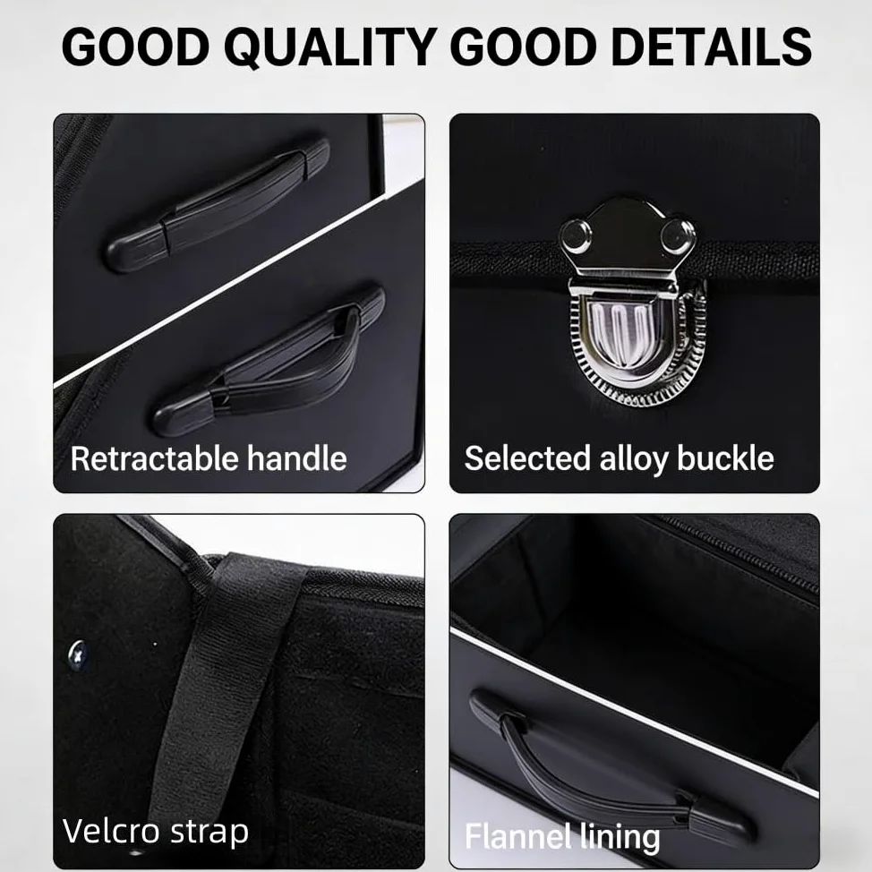 Organizador Maletero Coche para Audi Q2/Q3/Q4 e-tron/Q5/Q6 e-tron/Q7/Q8, Organizador de Maletero de Coche Caja Plegable para el Coche Organizador para Maletero de Coche,C