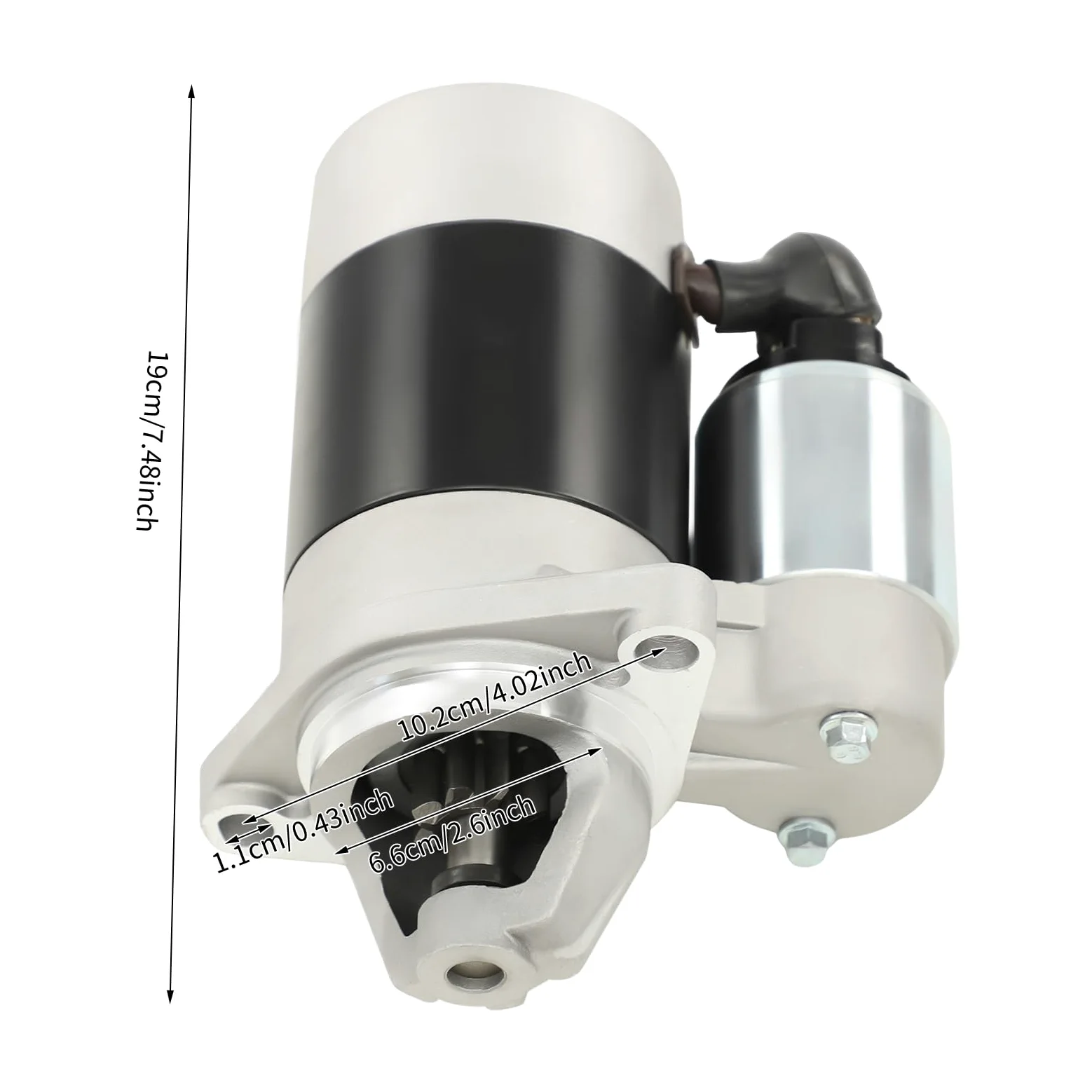 Motor de Arranque para generador diésel de 1 kW 12 V 8 Dientes para cultivadoras pequeñas Motor monocilíndrico refrigerado por Aire.
