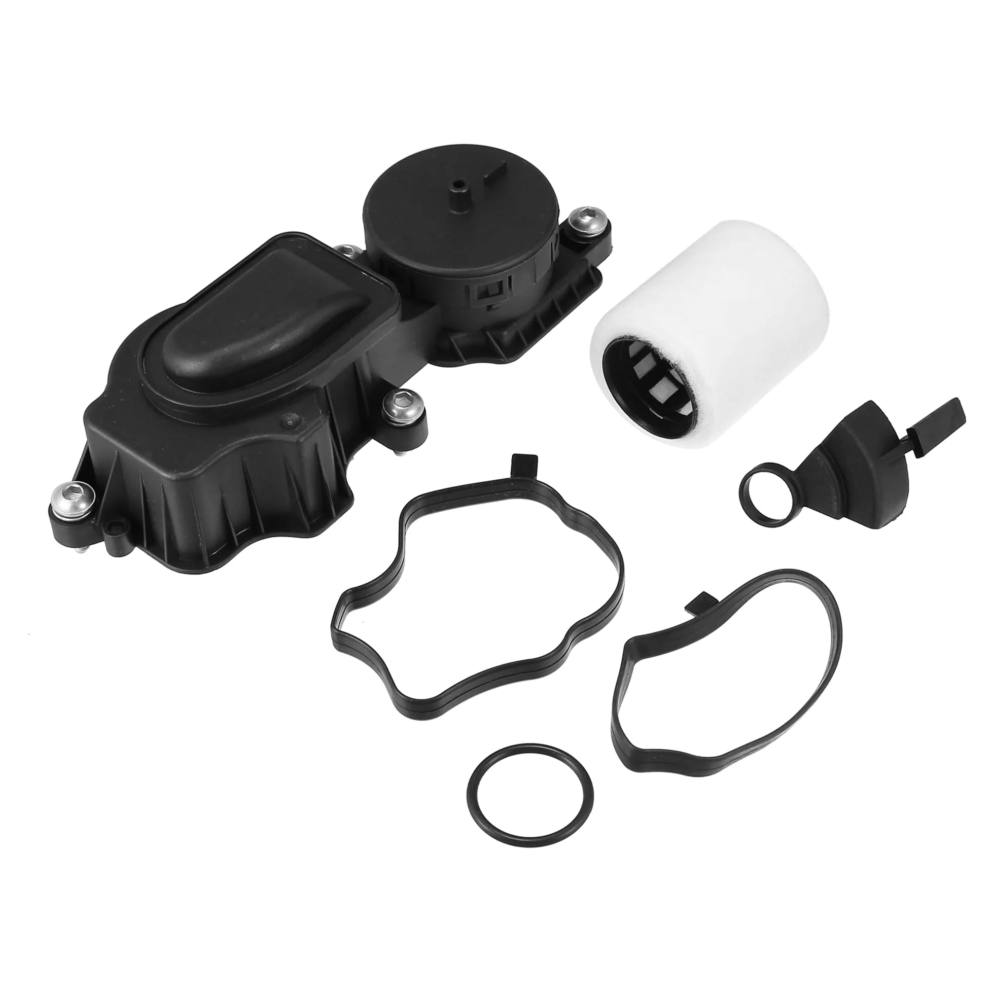 X AUTOHAUX Filtro Separador De Aceite Del Cárter Para Bmw Serie 3 98-13 1Pc | Para Bmw 1 E87 03-13, 5 E60 03-10, X3 E83 04, Material:Plástico Y Caucho, Color:Negro, Tamaño:21X8X6Cm, Oe:11127799367