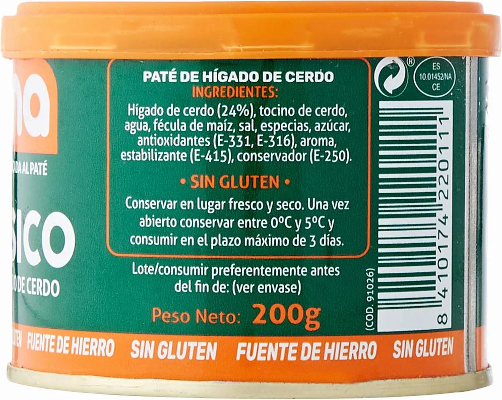 Mina Paté De Hígado De Cerdo 200 g