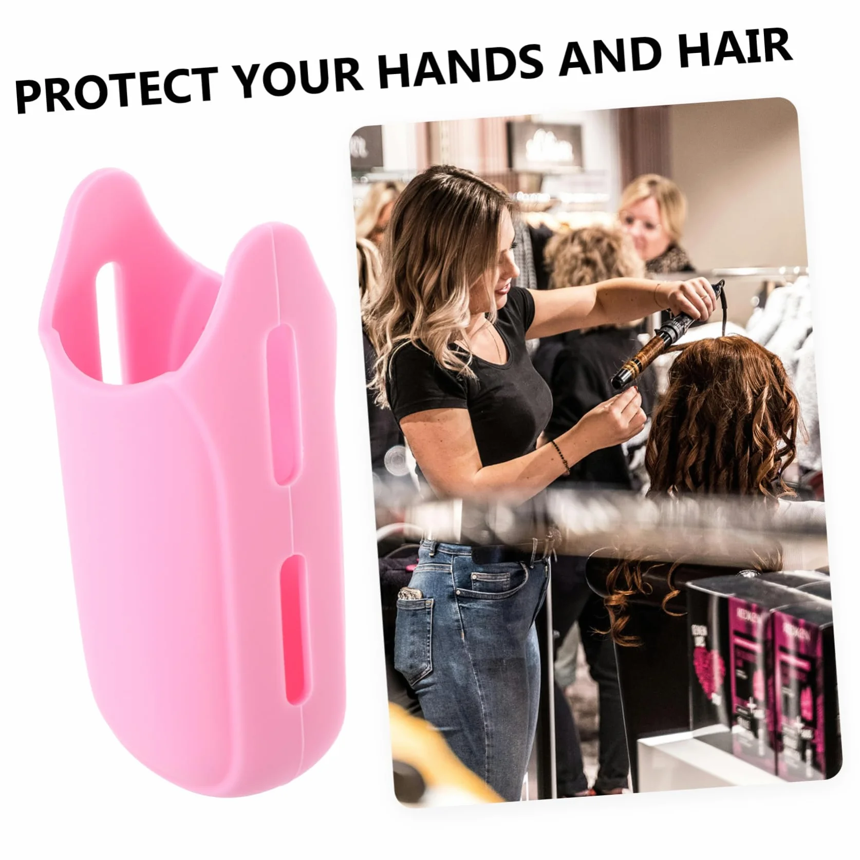 Funda De Silicona Resistente Al Calor Para Rizador y Plancha De Pelo, 1 Unidad