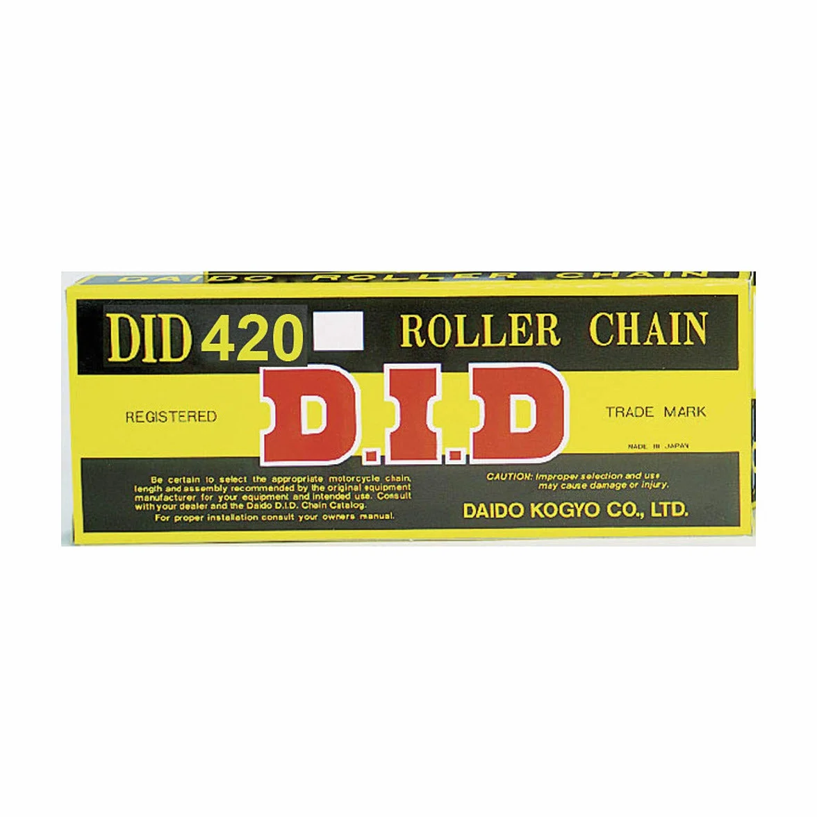 DID, Cadena Did 420D, Negro Y Negro, Longitud, 120 Eslabones Con Unión Clip, Rj