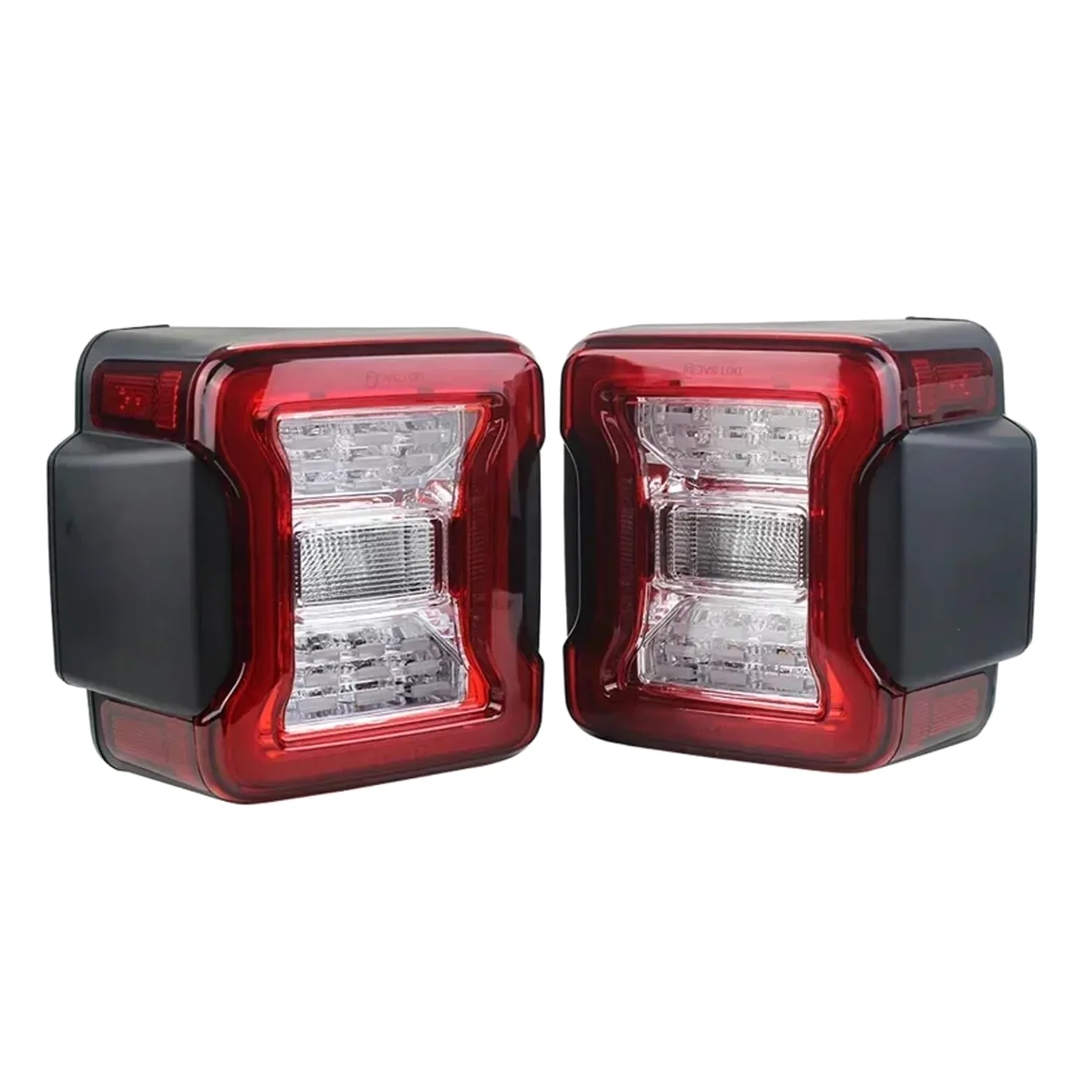 Traseras Piloto Trasero Lámpara Trasera LED Para Coche Luz Marcha Atrás Para Jeep Para Wrangler Para JK 2007 2008 2009 2010 2011 2012 2013 2014 2015 2016 2017 (versión UE) faros traseras montaje(Clear