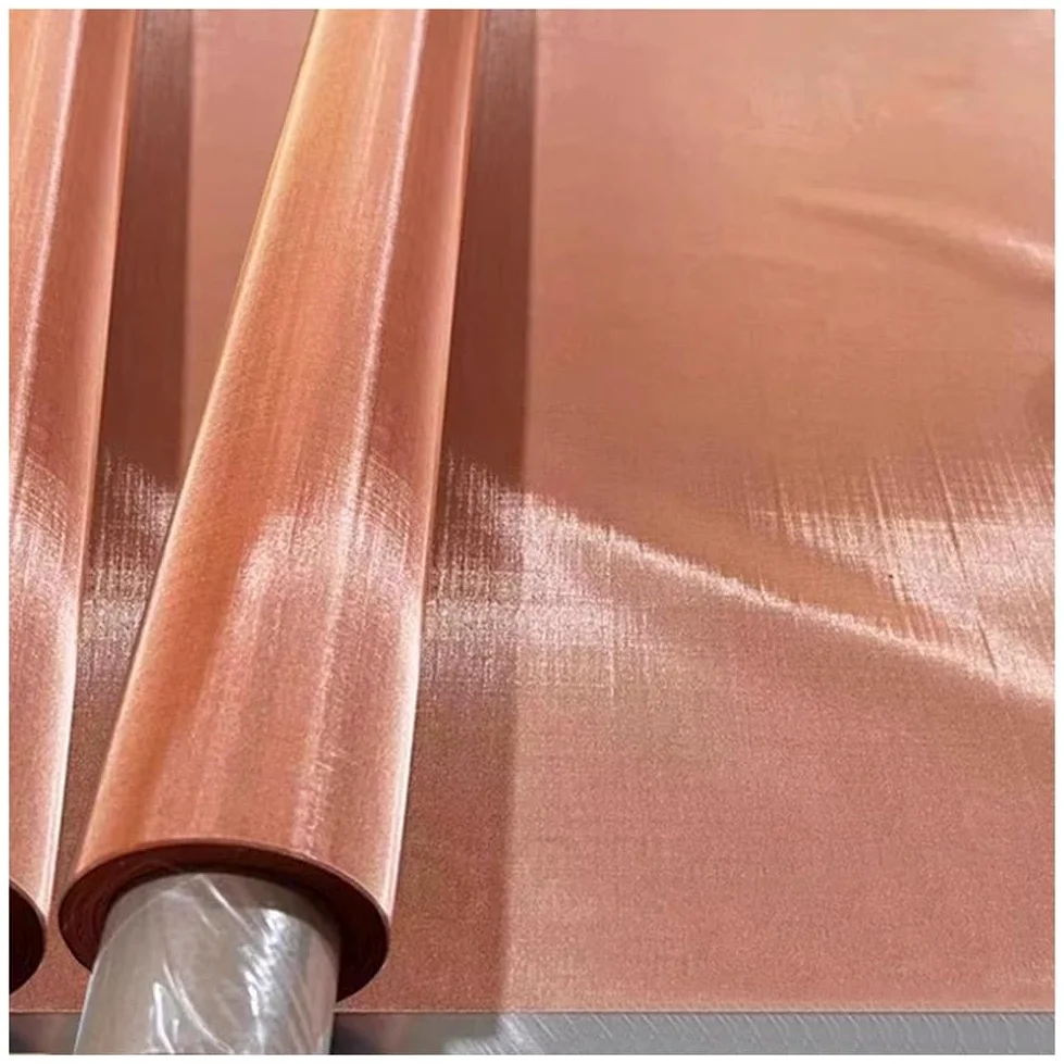 Malla De Cobre Puro Al 99,9 %, Malla Tejida De Alambre Inoxidable De 10-350 Mallas, Para Manualidades, Protección De Ventanas, Jaula De Faraday, Uso En Laboratorio Y Blindaje EMI. -(300 mesh)