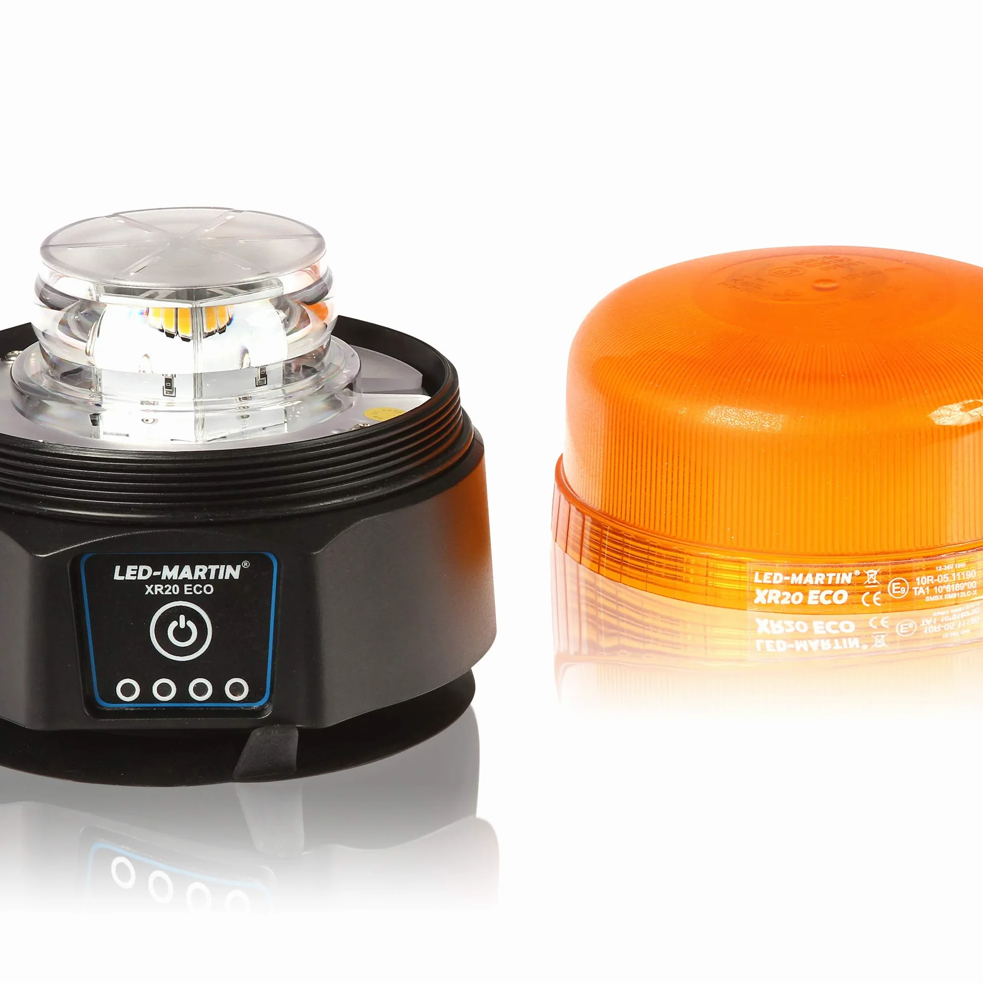 LED-Martin XR20 ECO - Lámpara giratoria (magnético, 12 V/24 V, ECE-R65), color amarillo