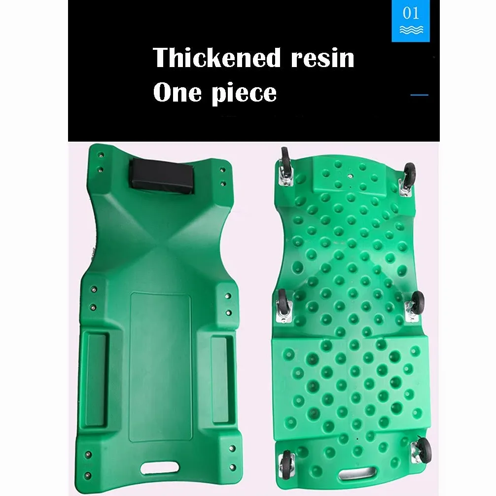 Tablero rodante de Garaje, Enredadera mecánica, Tablero Tumbado ergonómico para reparación de vehículos, para Taller de reparación de automóviles (Red)