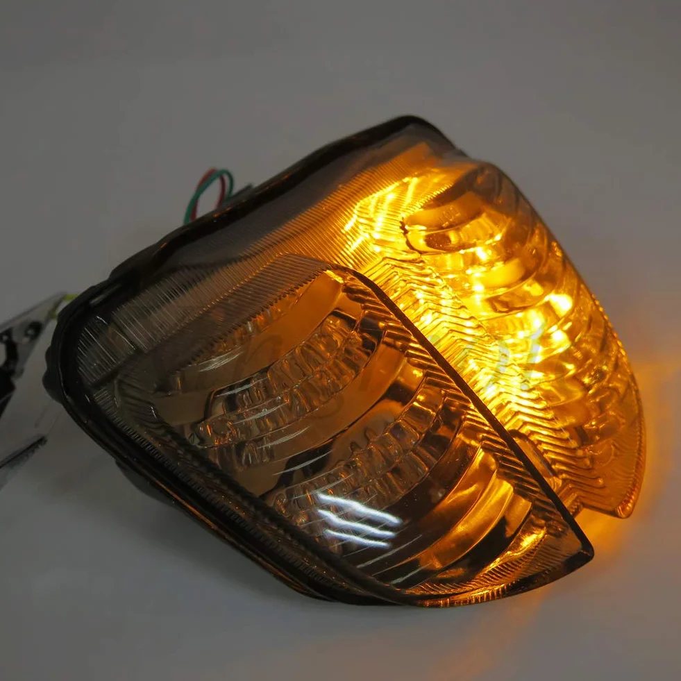 Luz trasera de freno compatible con 2006 2007 Compatible con Suzuki GSXR 600 GSX-R600 750 GSX-R750 Ahumado