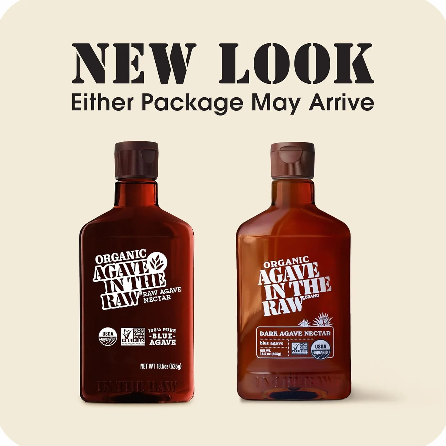 Agave In The Raw Botella 18.5 onzas Paquete 8