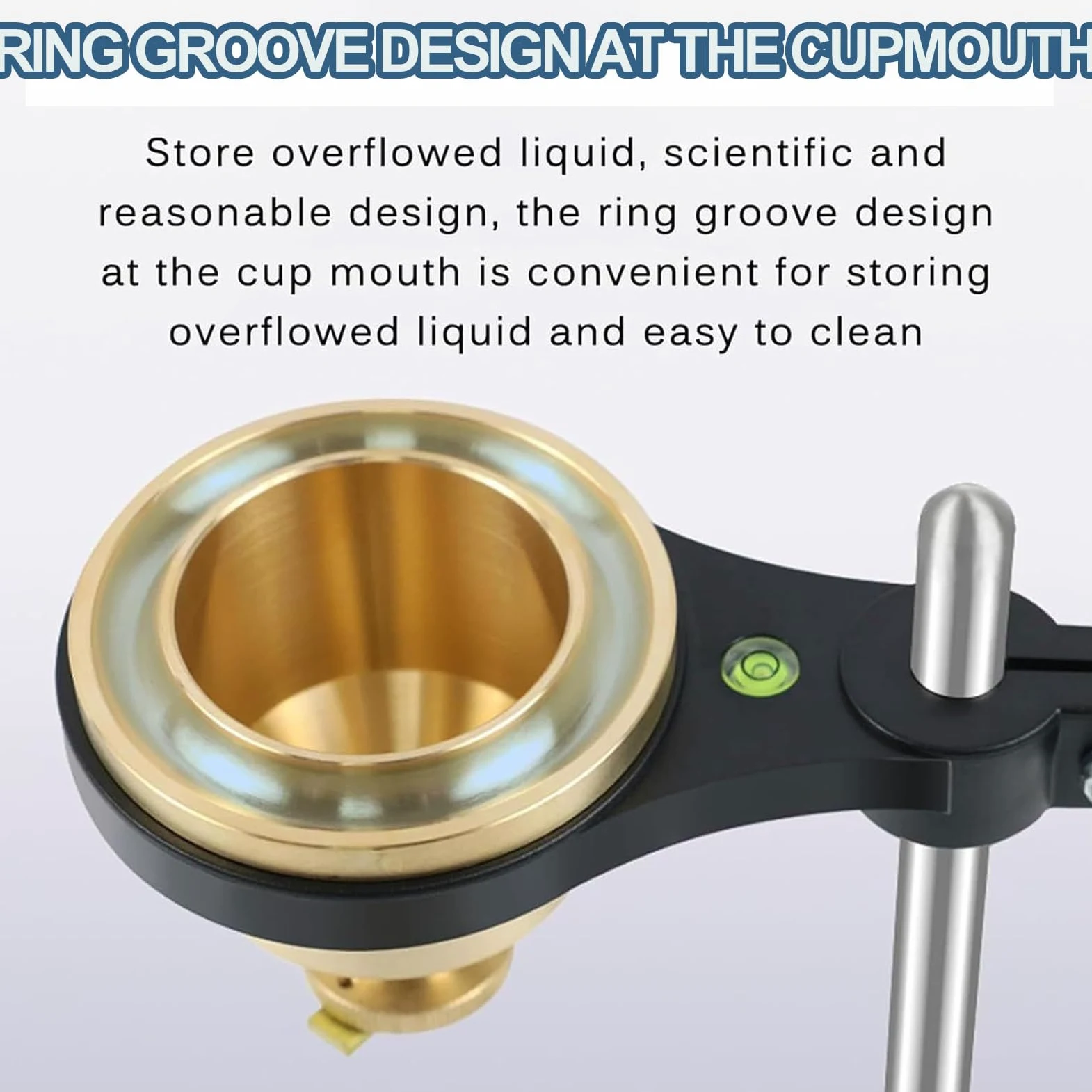 Viscosímetro De Copa para Pintura, Copa De Flujo Ford De 100 Ml con Soporte Ajustable Y Cronómetro, Boquilla De 4 Mm, 112-685 CST, para Pruebas De Pintura, Tinta, Recubrimientos Y Barnices.