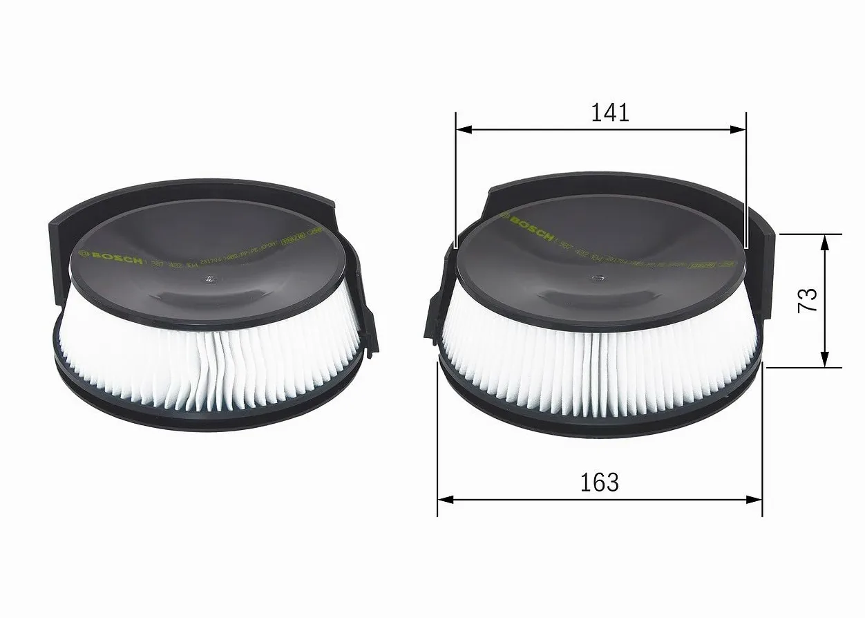 BOSCH Filter, Innenraumluft 1987432104