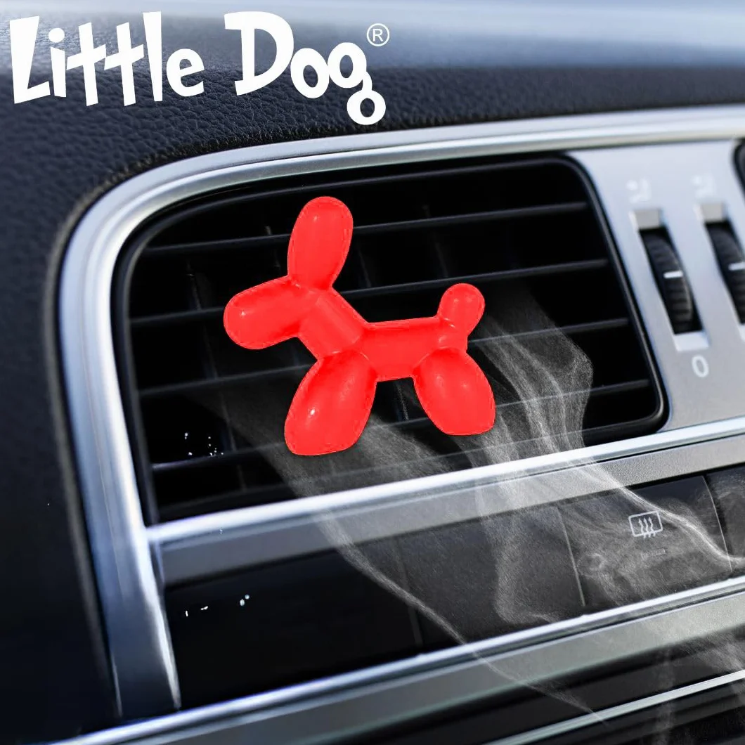 Little Joe Little Dog Perfumador de Gel Aroma Cereza para Aireador de Coche. Larga duración, hasta 45 días. Aroma Irresistible y Divertido para Todos los Públicos.