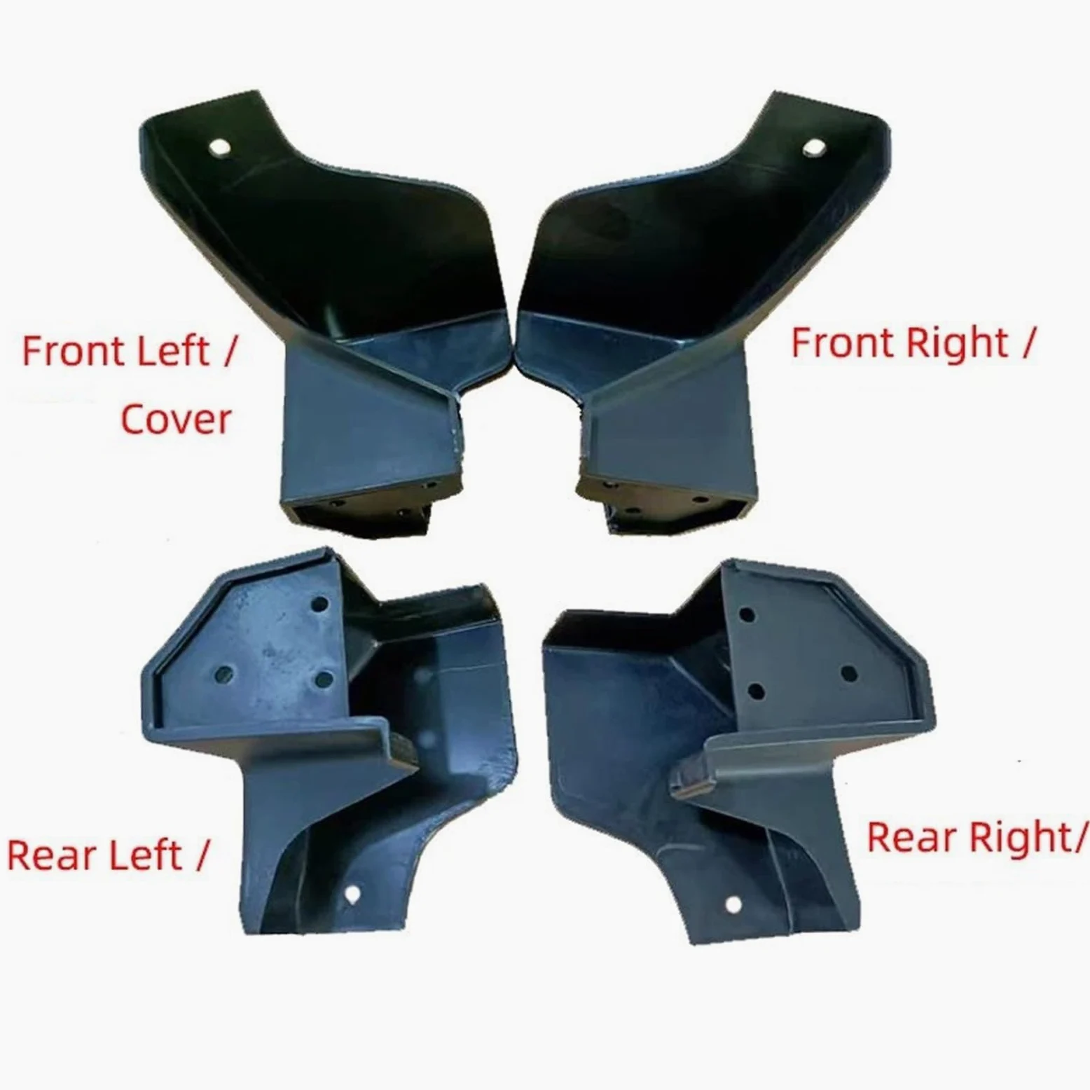 Faldón Lateral para Nissan para Qashqai J11 2016 2017 2018 2019 2020 Tapa Extremo Estribo Lateral Puerta Coche Estribo Tapa Tapón Extremo Car Side Faldón(Whole Kit 4pcs)